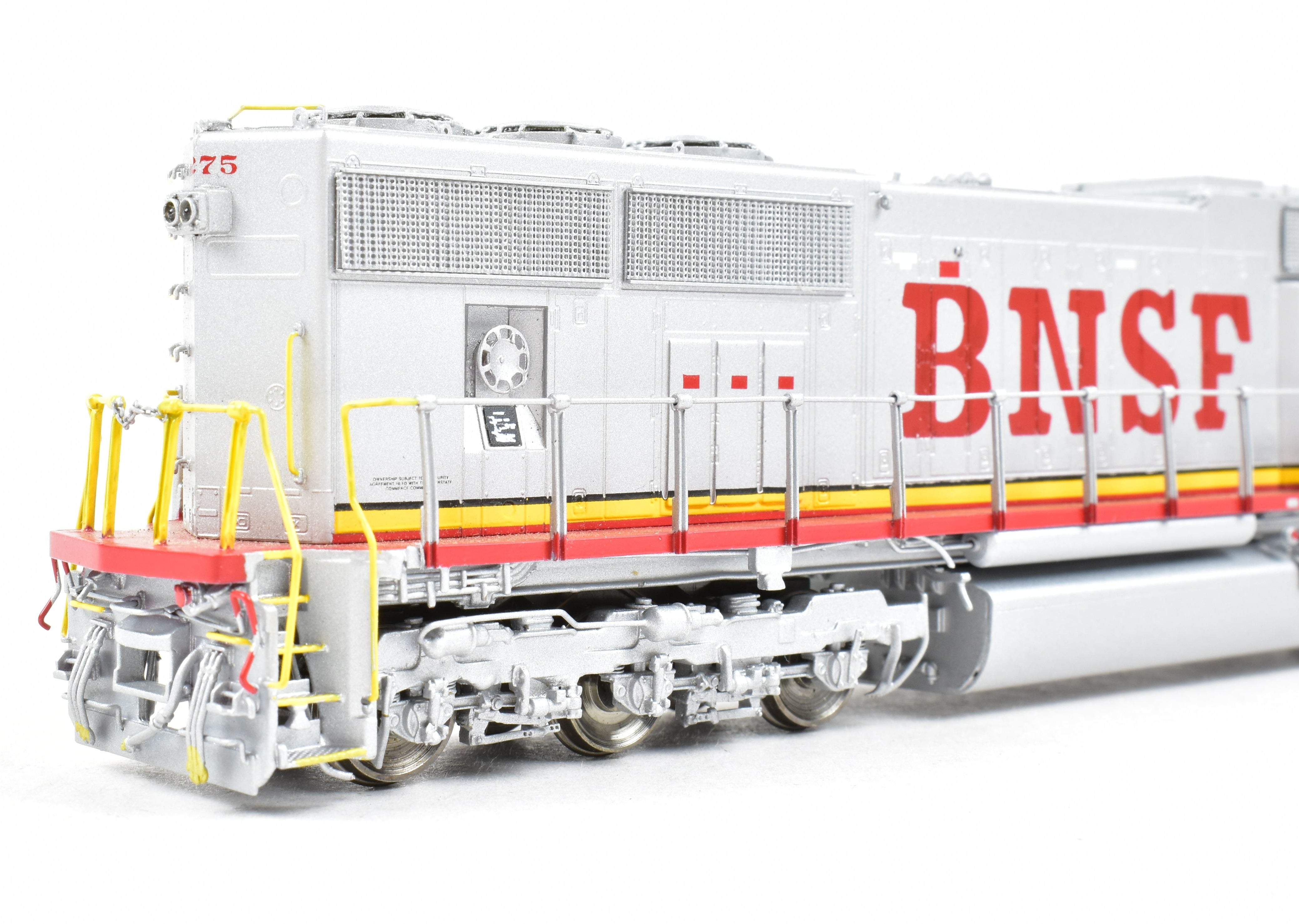 HO Scale Brass Model Train - Overland Models, Inc. BNSF - Burlington Northern Santa Fe EMD SD75M FP Locomotive #8275 REBOXX