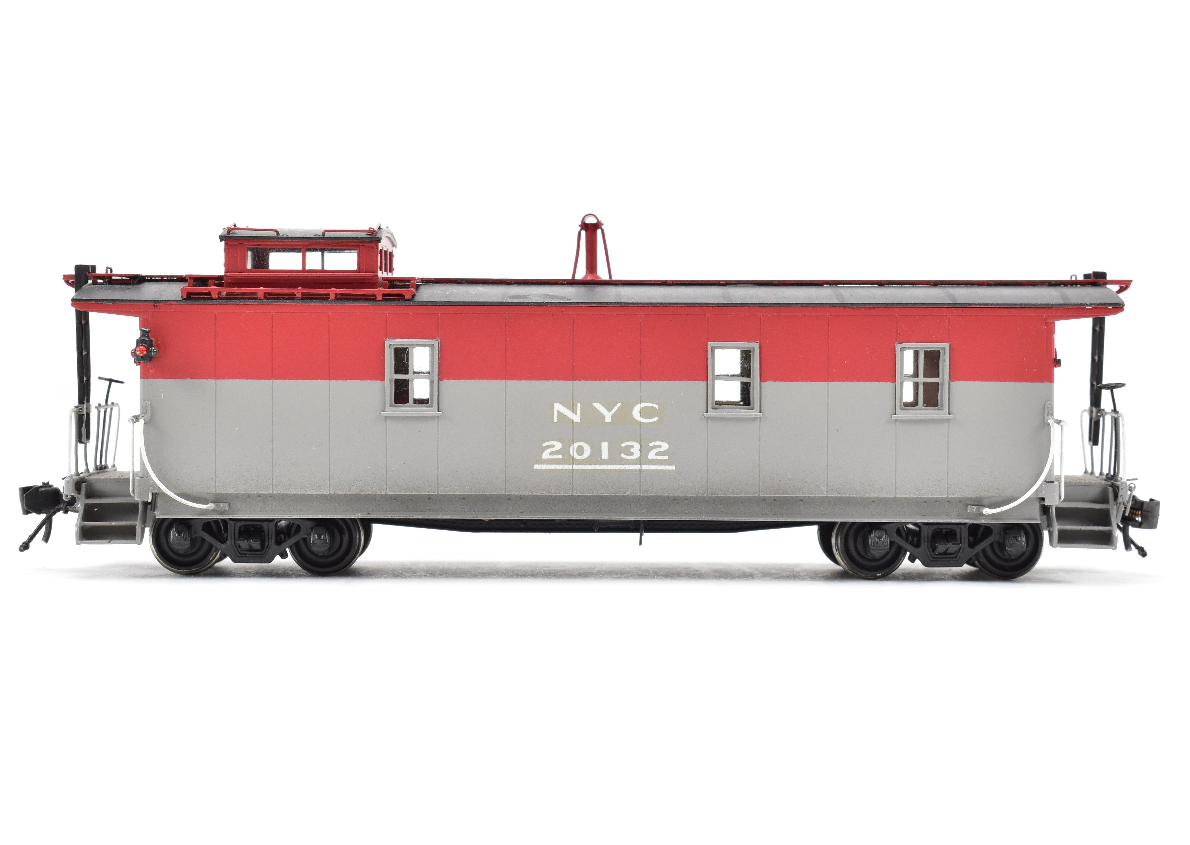 HO Scale Brass NYC - New York Central Pacemaker Plywood Caboose Model by Overland Models, Inc. (OMI), Custom Painted OMI No. 20132