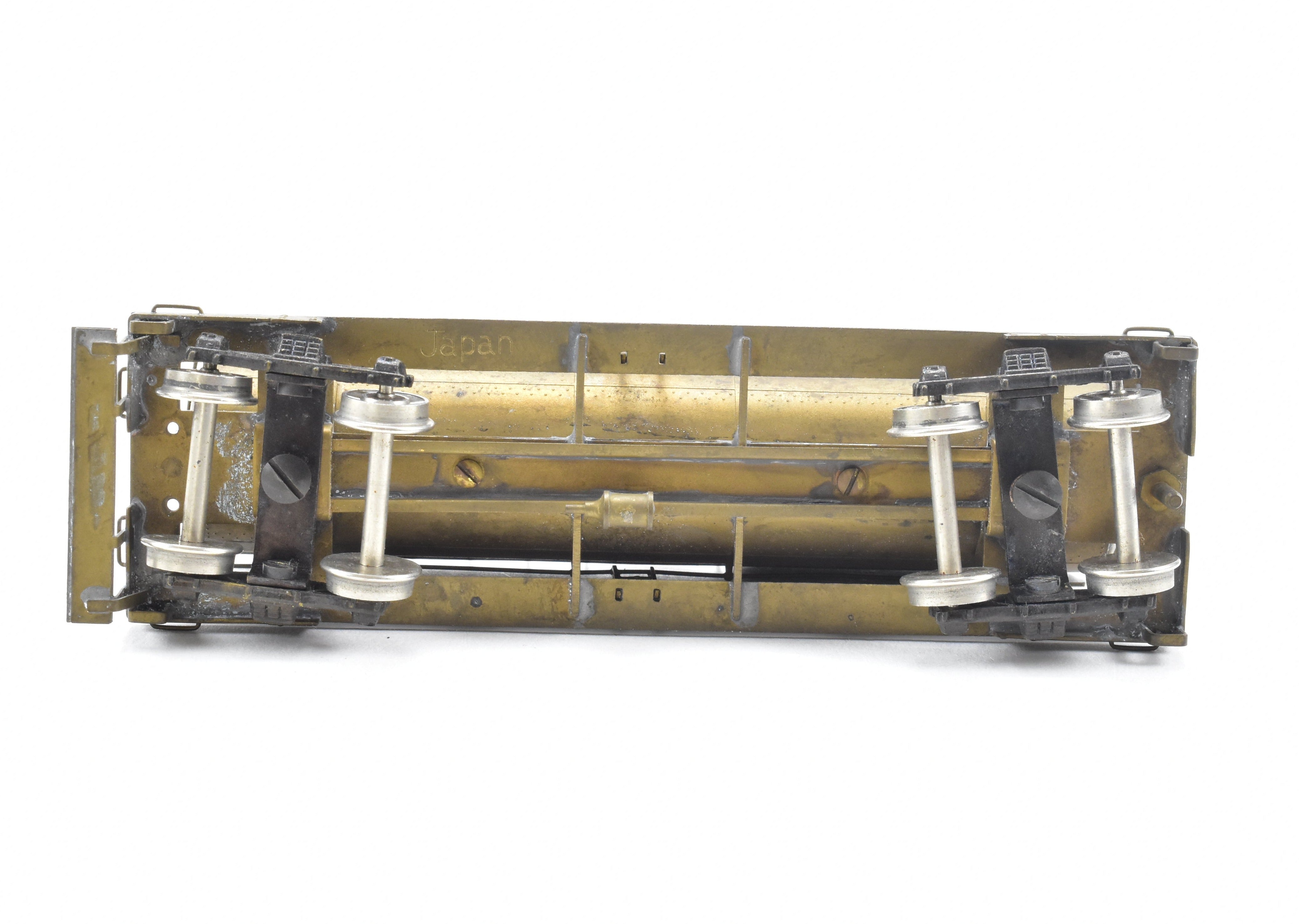 HO Brass Northwest Short Line Logging Tank Car/Aux Tender, No Box, Good Condition