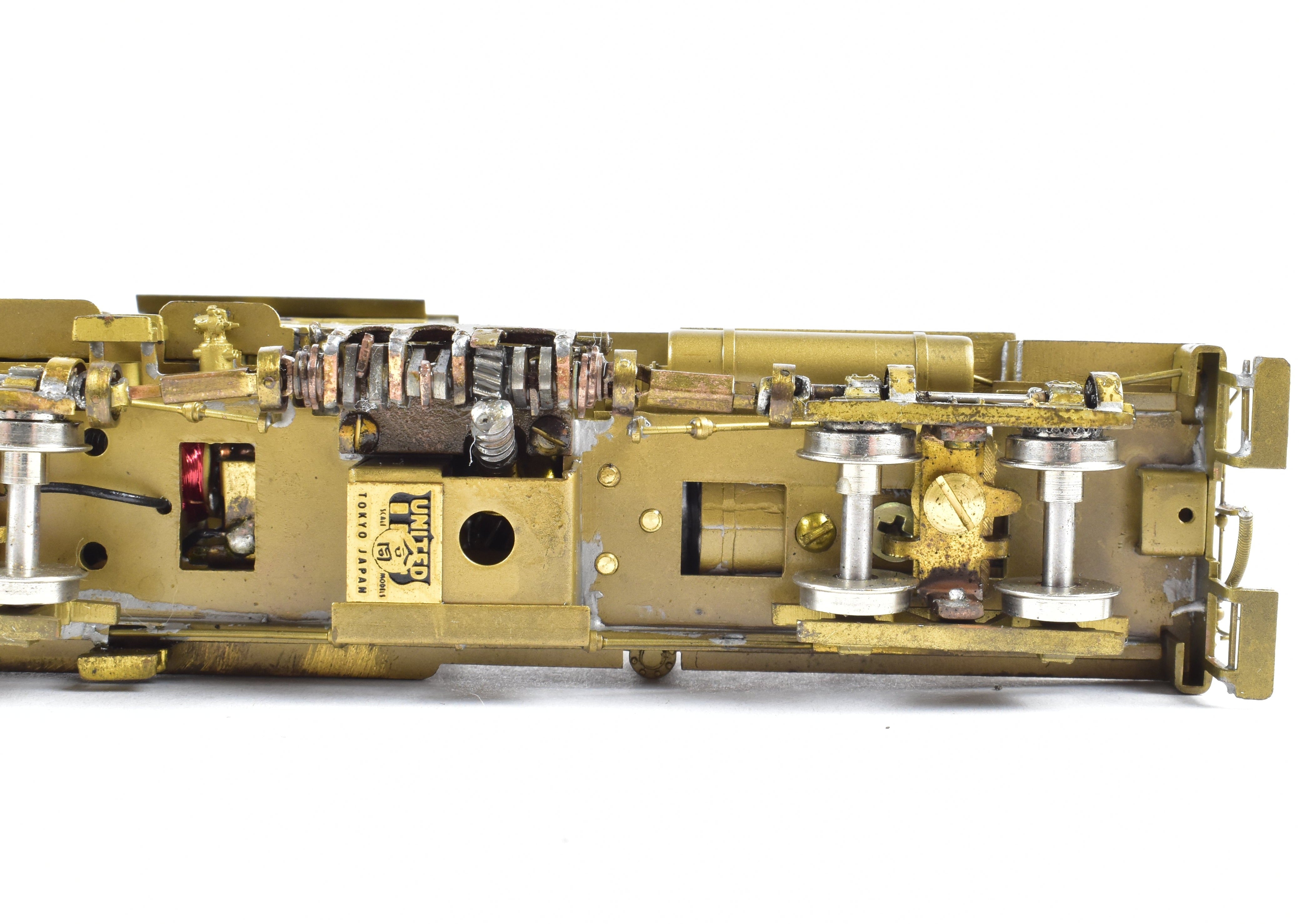 HOn3 Scale Brass Model Train - Pacific Fast Mail (PFM) - United Cowichan Railroad 25 - ton Shay Locomotive