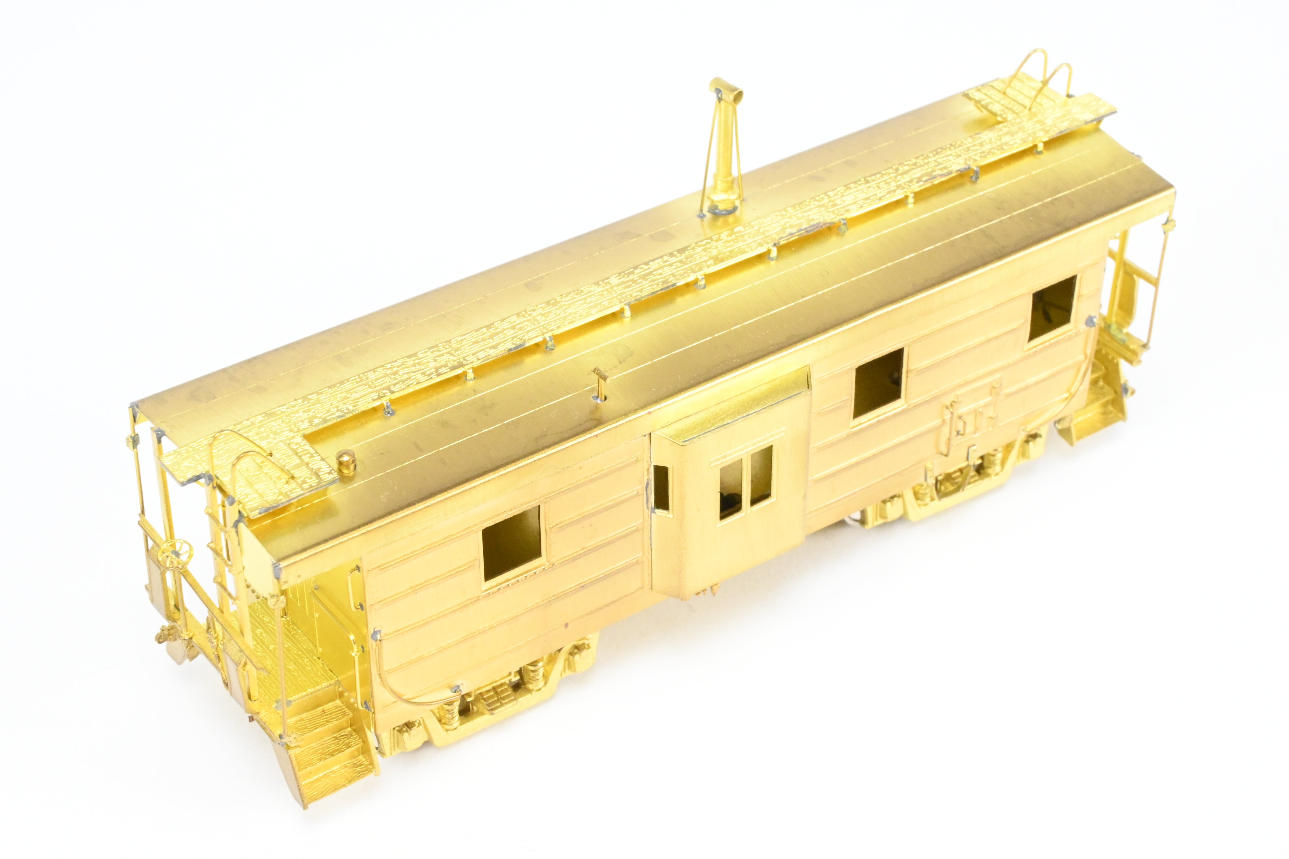 HO Scale Brass OMI - Overland Models, Inc. Milwaukee Road (MILW) Bay Window Caboose with Straight Trucks, 1984 Production Run Model