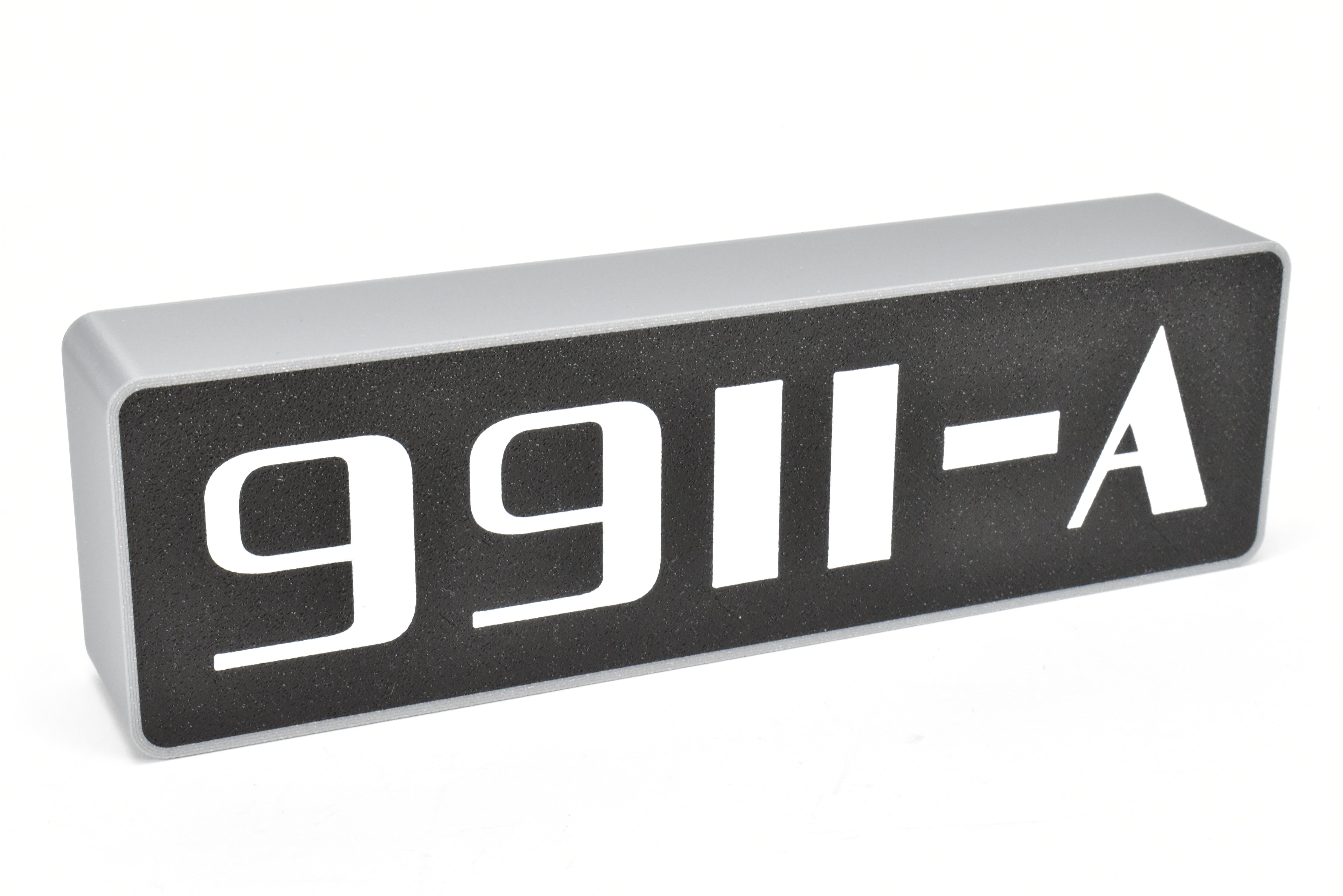Custom 3D Printed & Illuminated CB&Q Burlington Route #9911A Number Board Sign