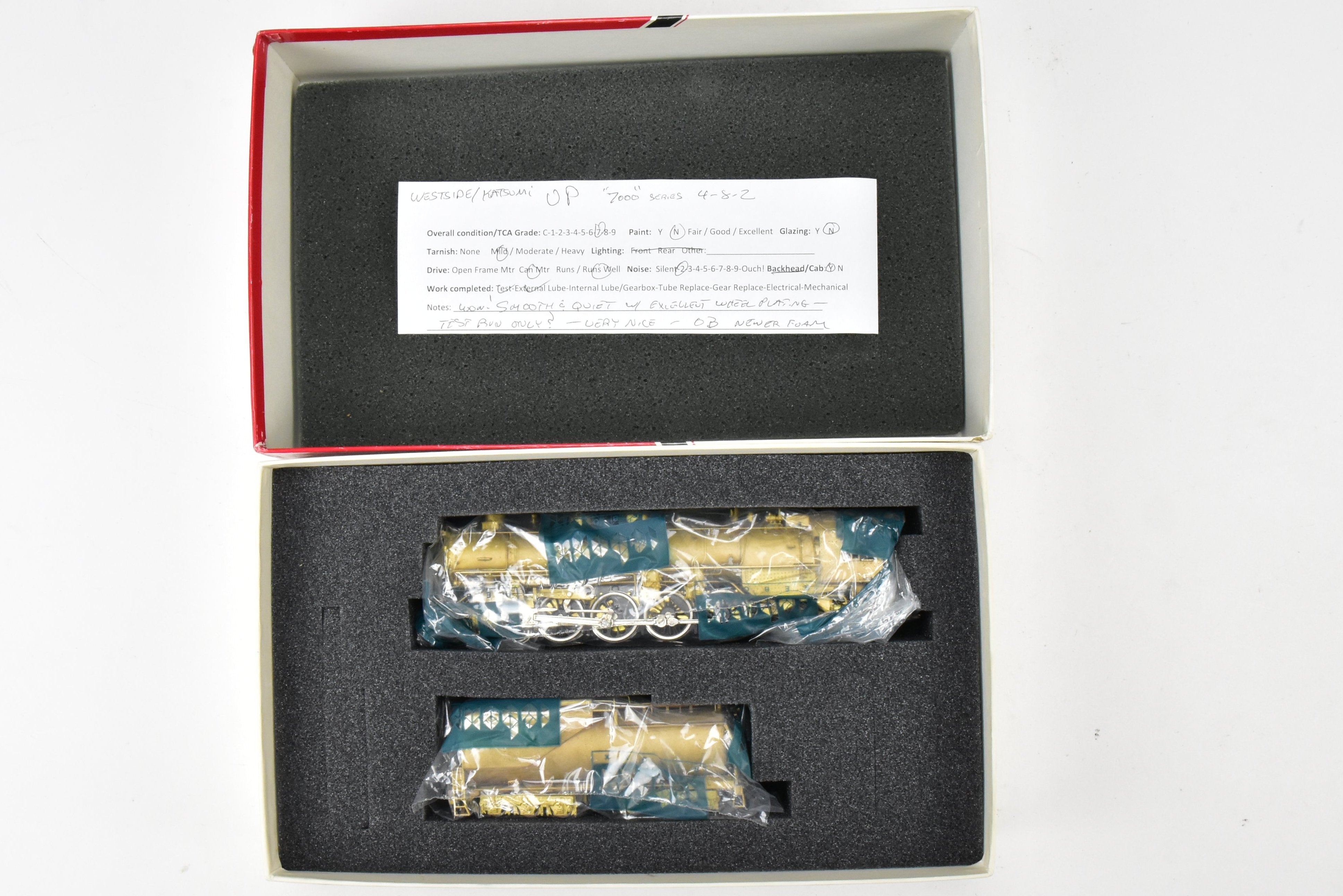 1981 HO Brass Westside Model Co. Union Pacific 4-8-2 Class 7000 Quiet Runner