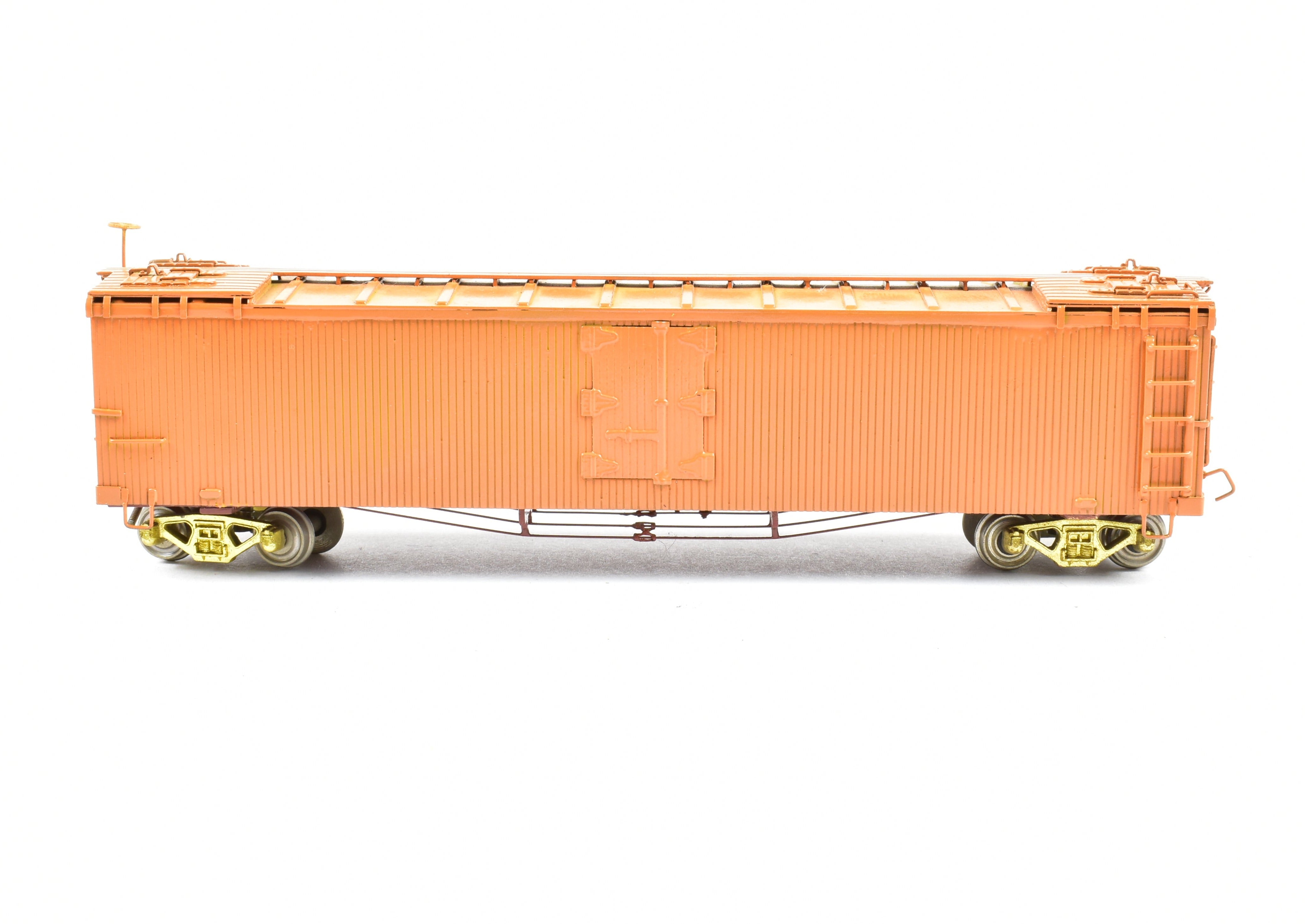 HOn3 Brass Empire Midland D&RGW Orange Painted 40' Refrigerator Car