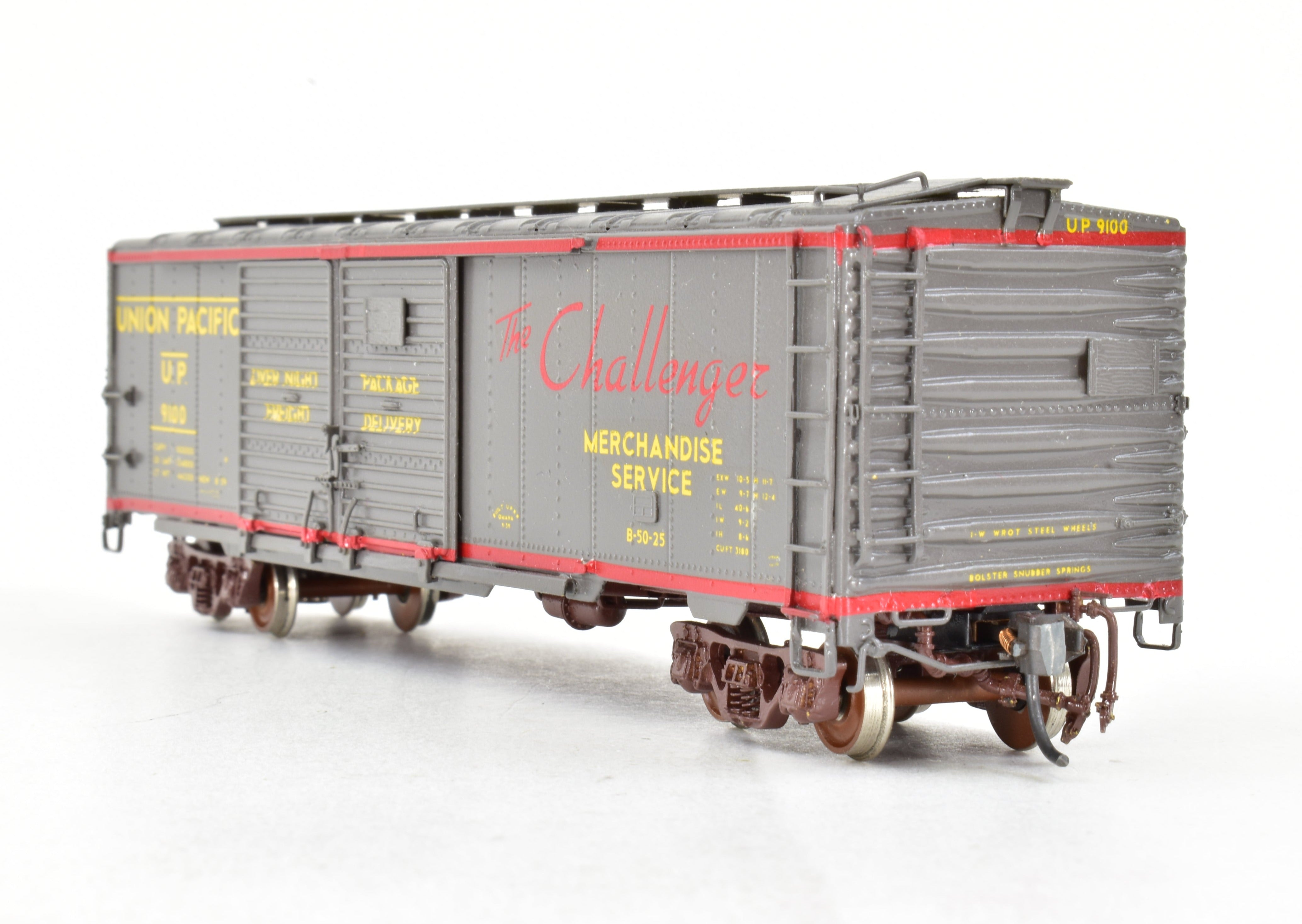 HO Scale Brass Union Pacific Express Box Car B-50-25 Series No. 9100