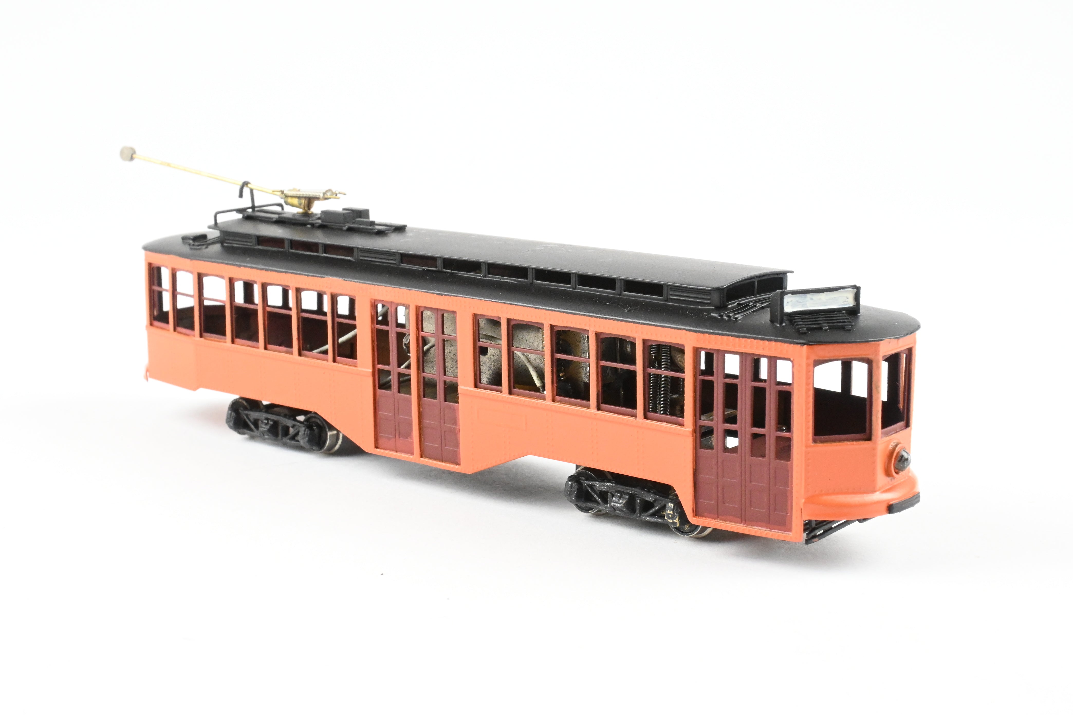 HO Scale Brass Fairfield Models Pittsburgh Railway Co. Single Ended Jones Trolley Car CP Unlettered, Collectible Model Train