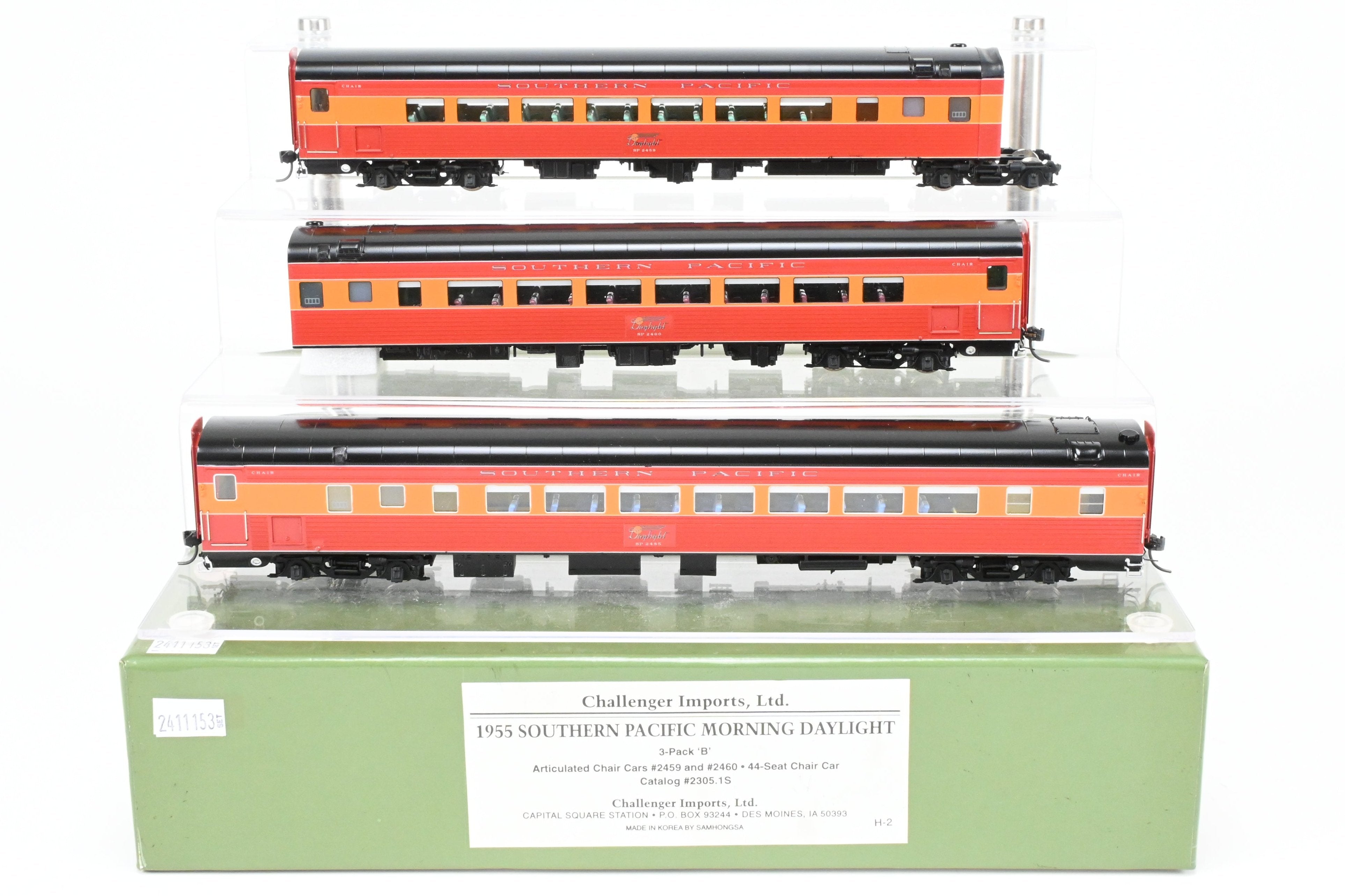 HO Brass CON CIL - Challenger Imports 1955 SP Morning Daylight 3-Pack Add-On Set