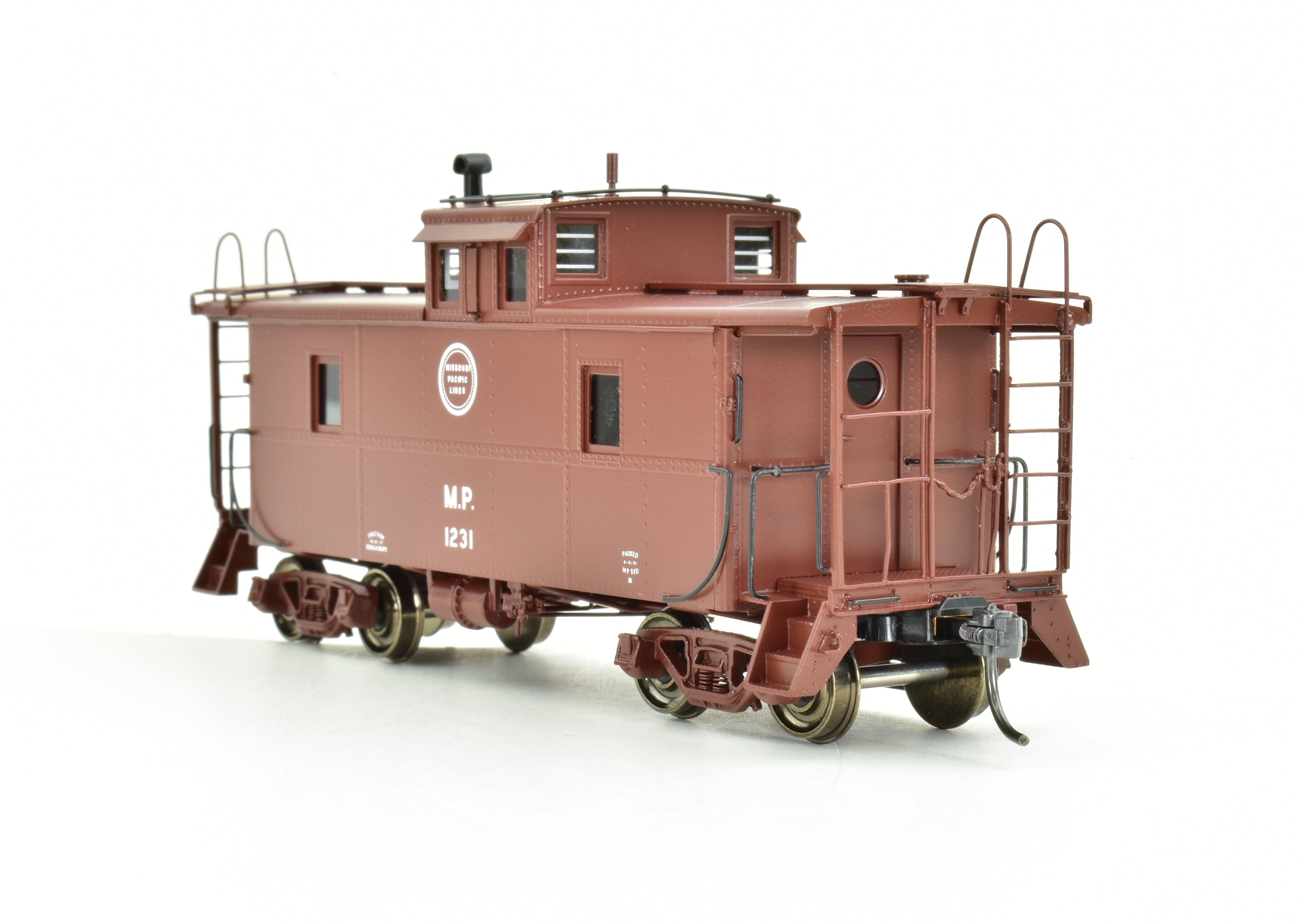 HO Scale Brass Missouri Pacific Steel Caboose Magor Copy As Built in 1951 by Overland Models, Inc. - OMI Brand