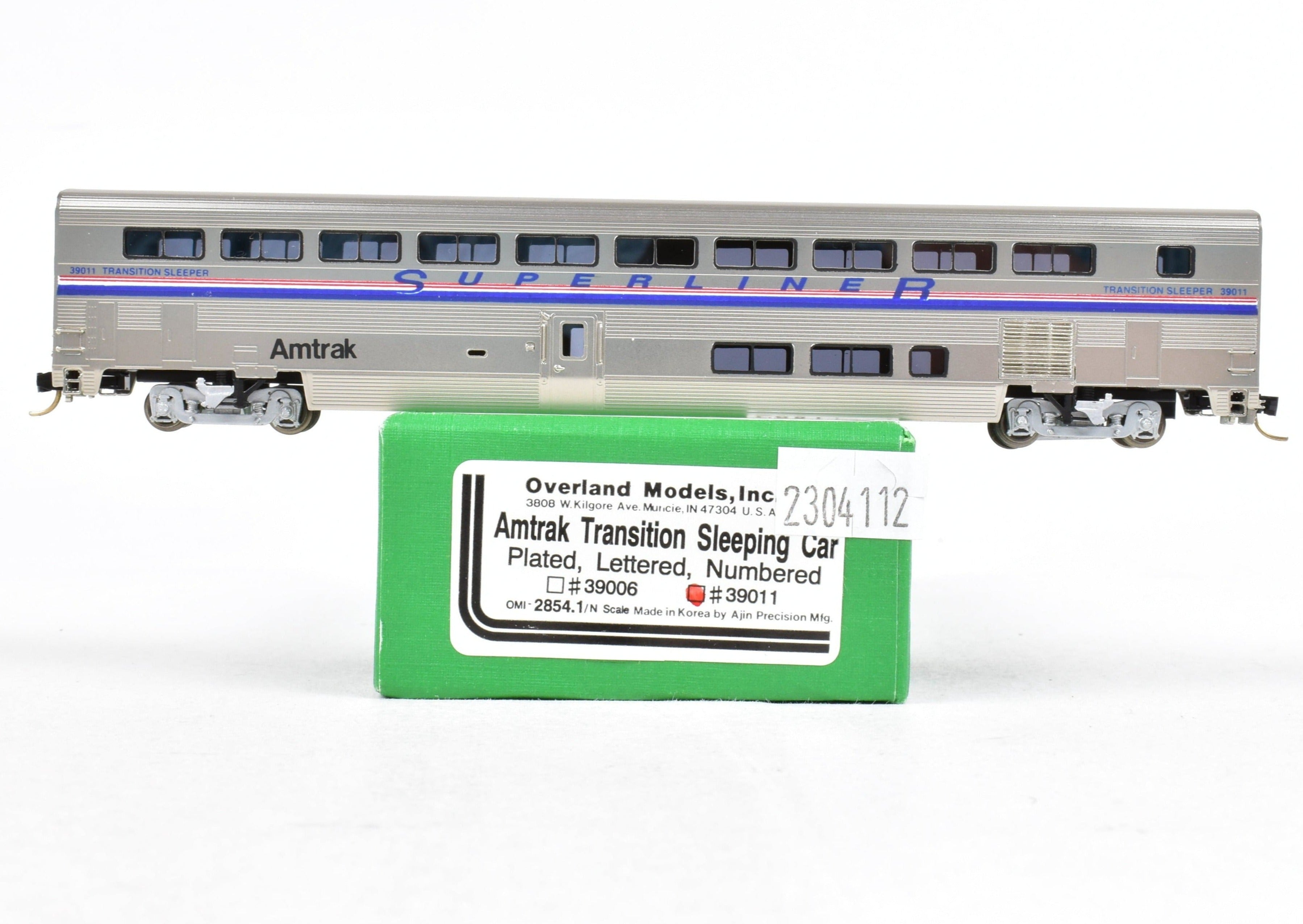 N Scale Brass Amtrak Transition Superliner Sleeper FP 39011 by OMI