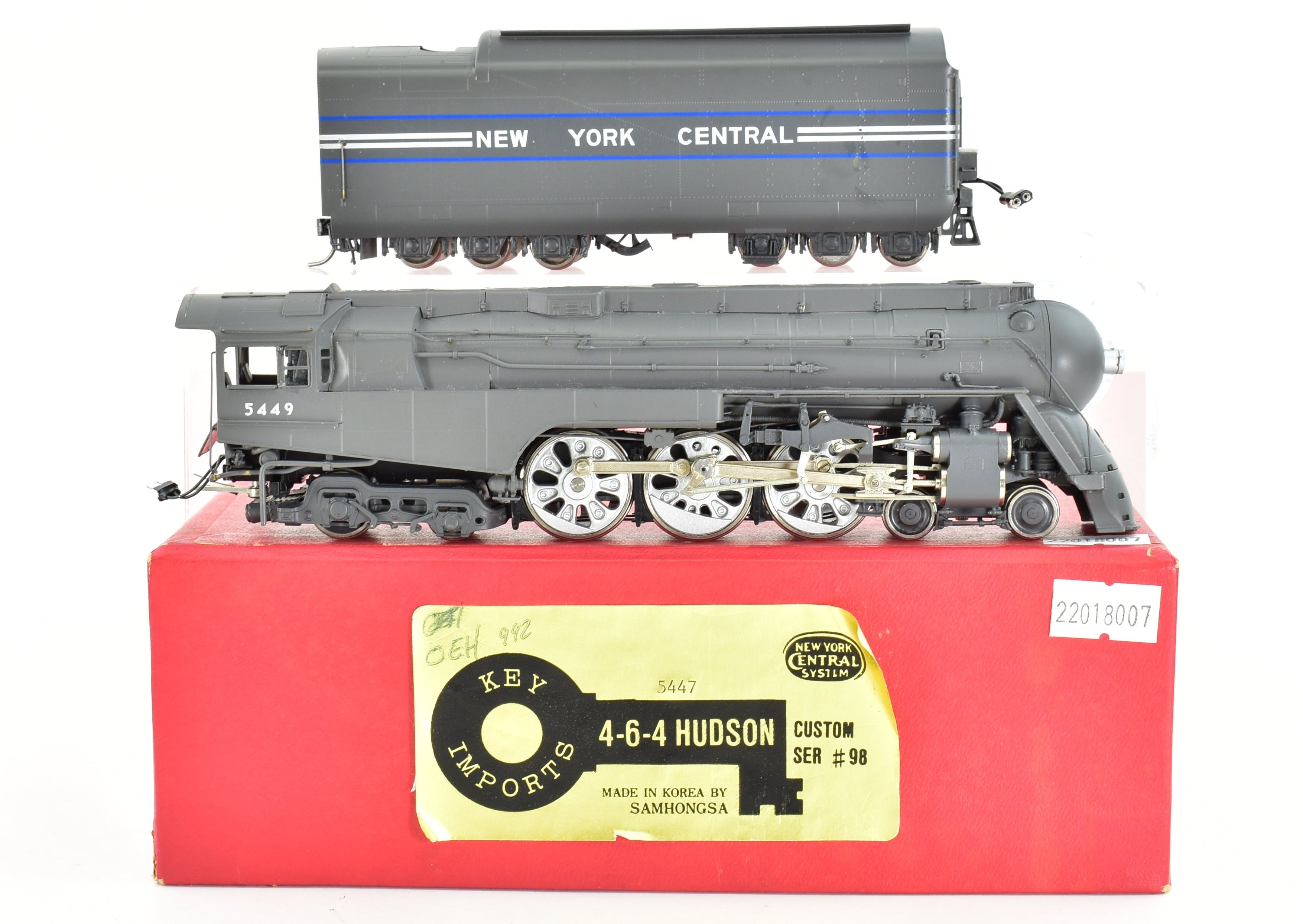 1992 HO Brass Key Imports NYC New York Central J - 3A 4 - 6 - 4 Streamlined Hudson Model