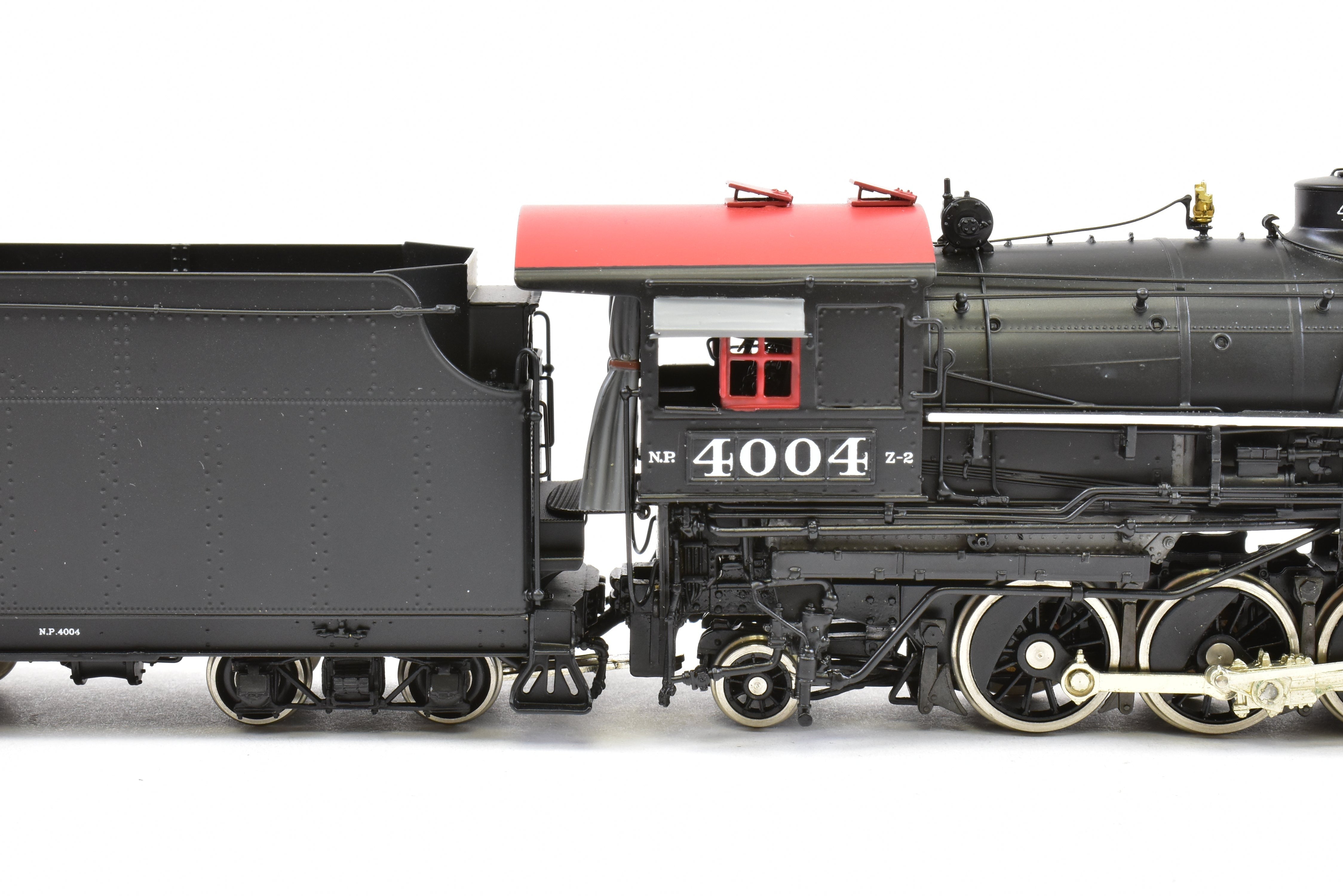 HO Scale Brass Model Train - W&R Enterprises Northern Pacific Class Z - 2 2 - 8 - 8 - 2 Version 3 Factory Painted Locomotive No. 4004