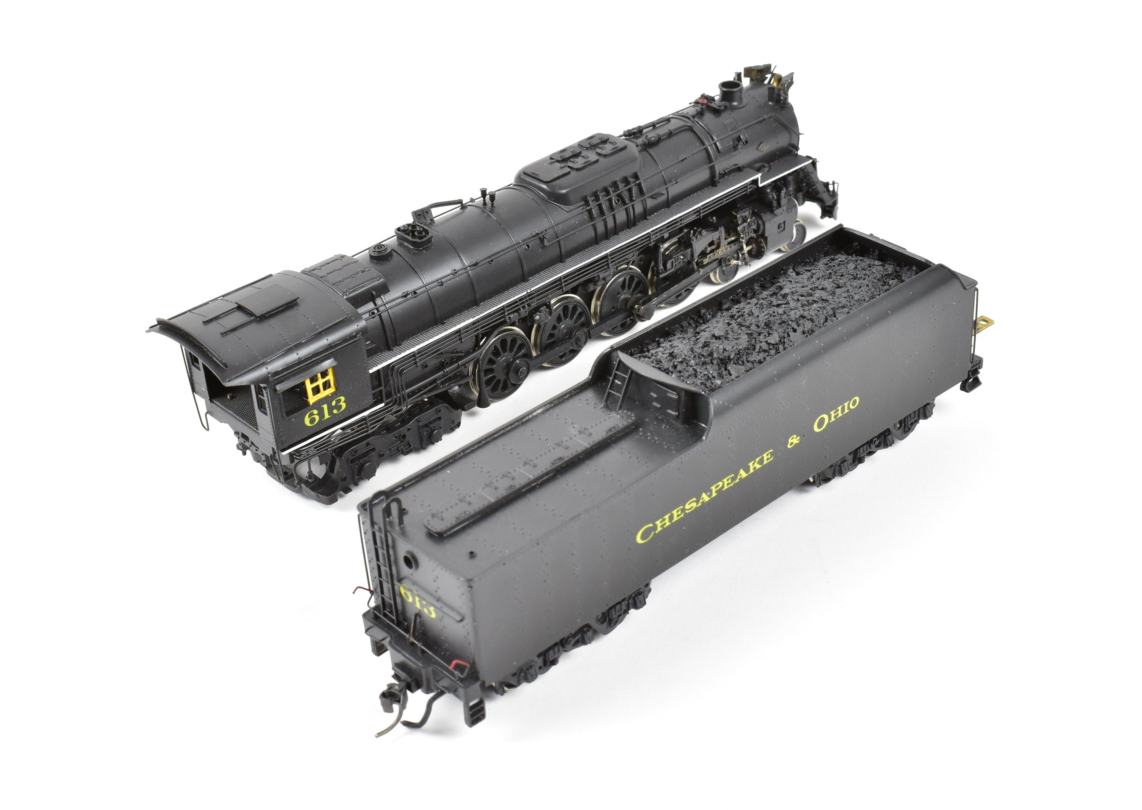 HO Scale Brass Gem C&O Chesapeake & Ohio 4-8-4 J-3a No. 613 Custom Painted