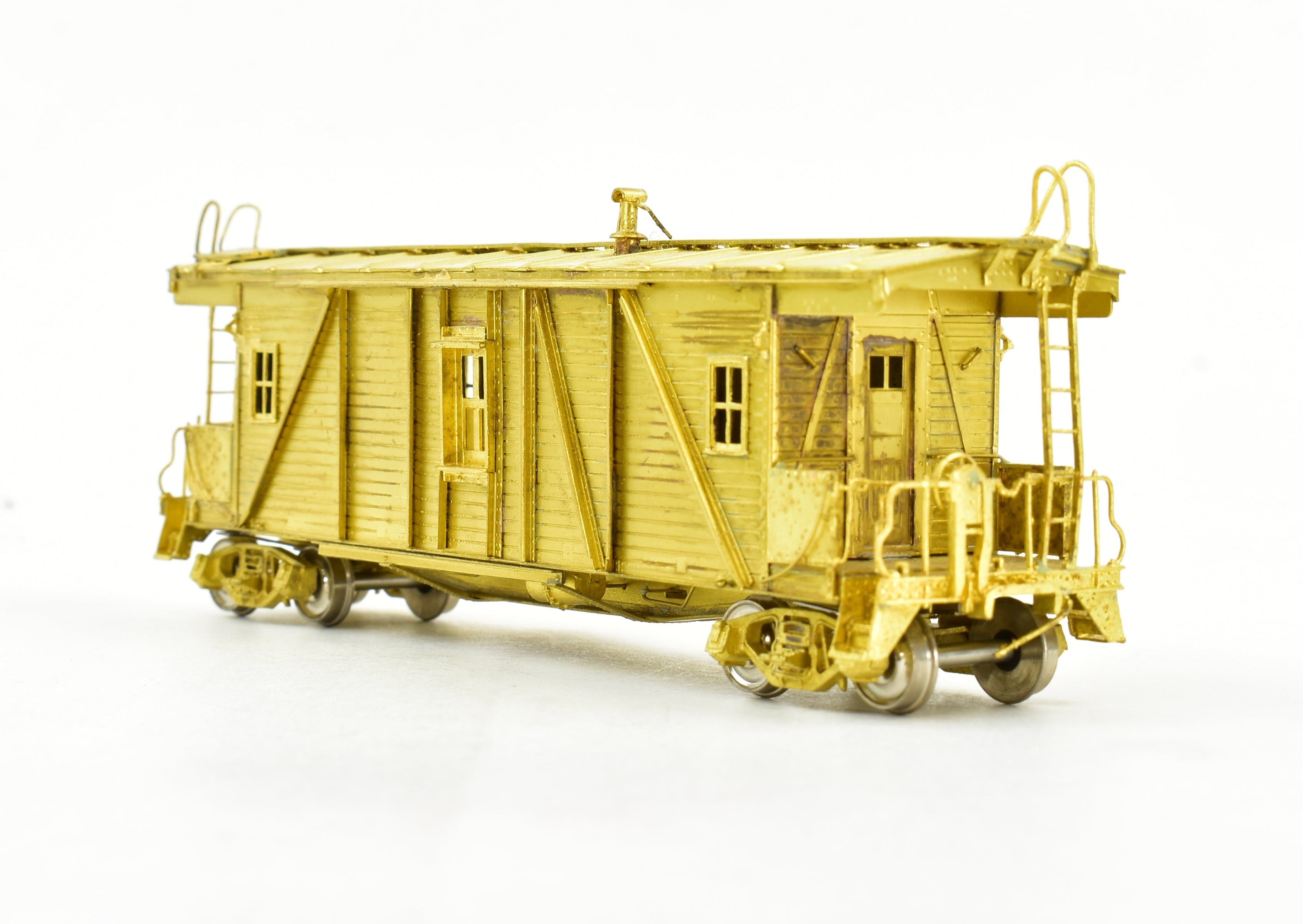 HO Scale Brass OMI - Overland Models, Inc. Illinois Central OSB Outside Braced Wood Caboose Model