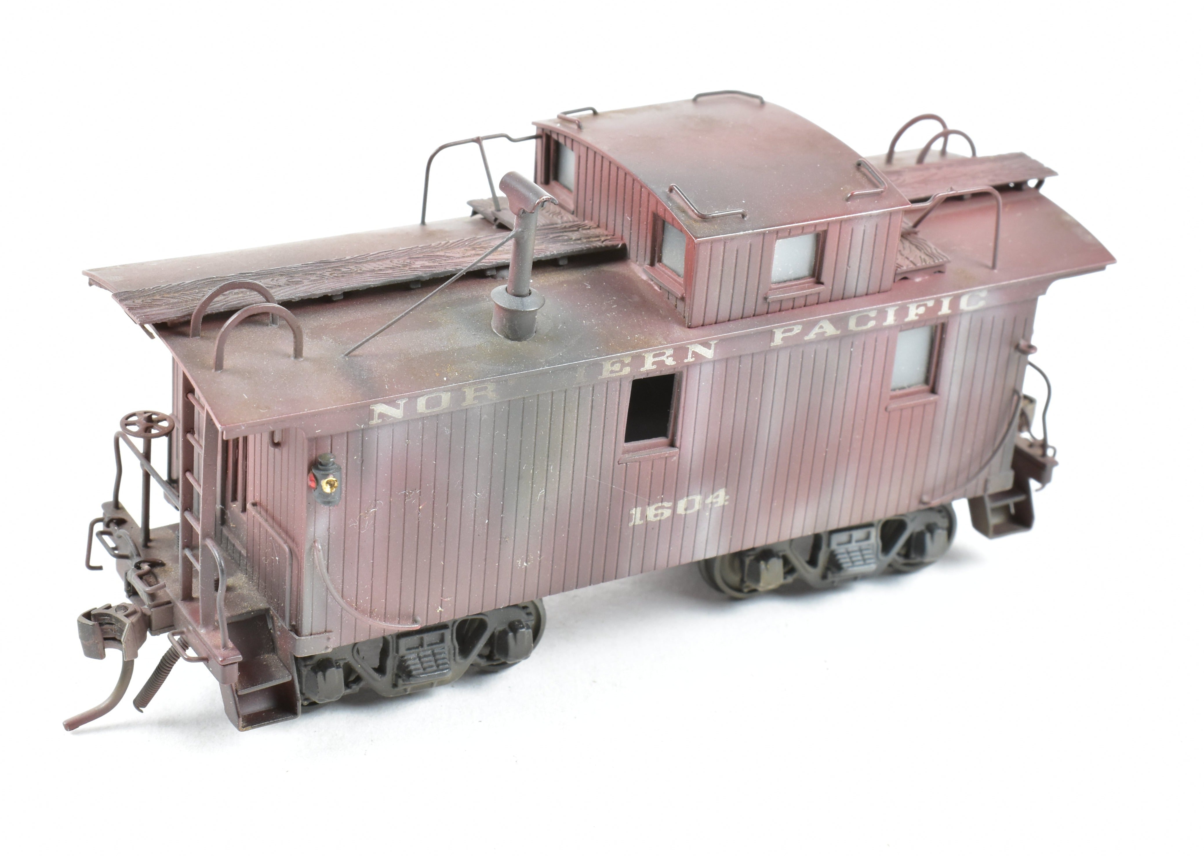 Custom Painted HO Scale Brass PFM United Northern Pacific Wood Caboose Model