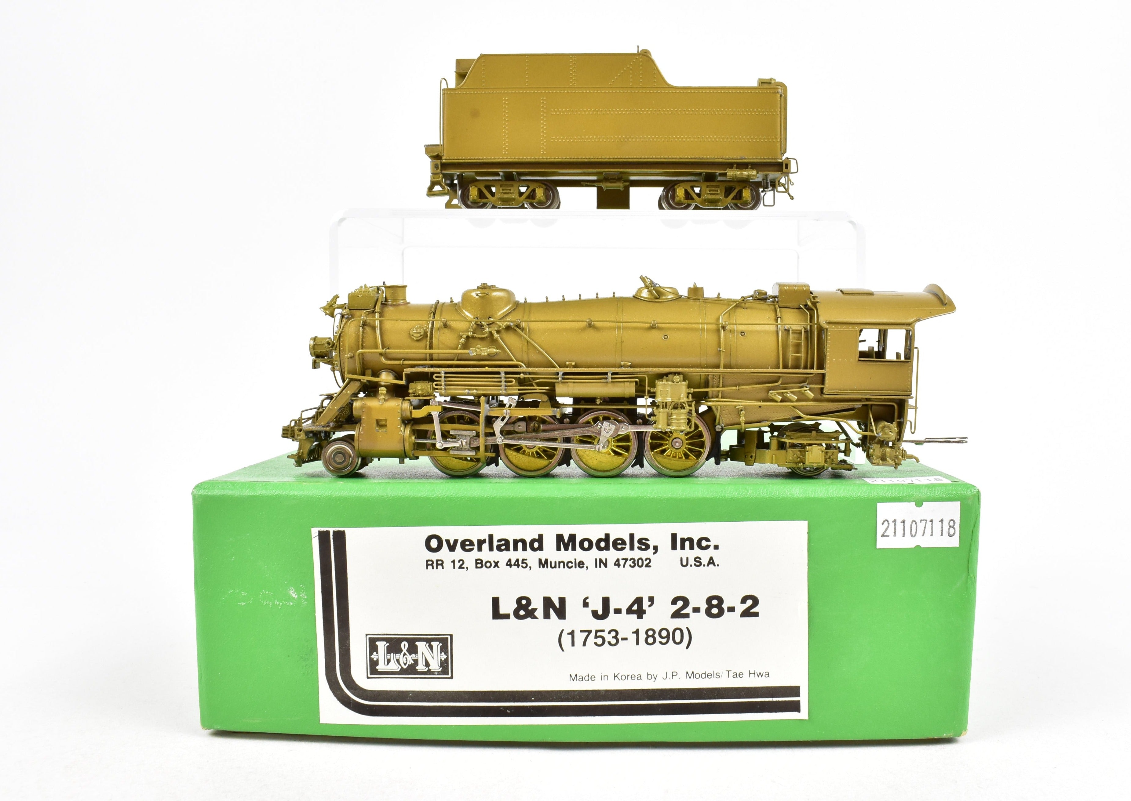 HO Scale Brass OMI Overland Models L&N J-4 2-8-2 with New NWSL Gearbox