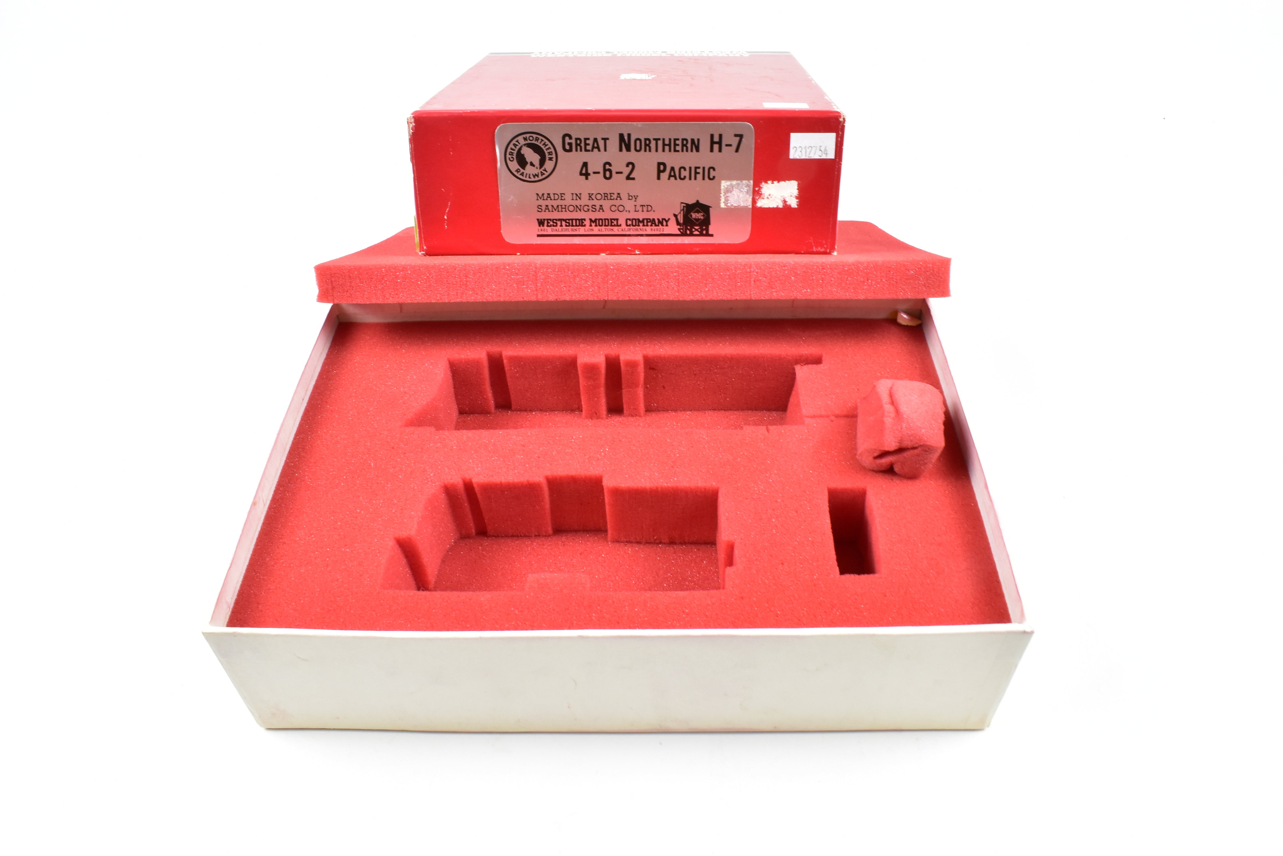 HO Scale Brass Westside Model Co. Great Northern 4-6-2 H-7 Model Train Empty Box