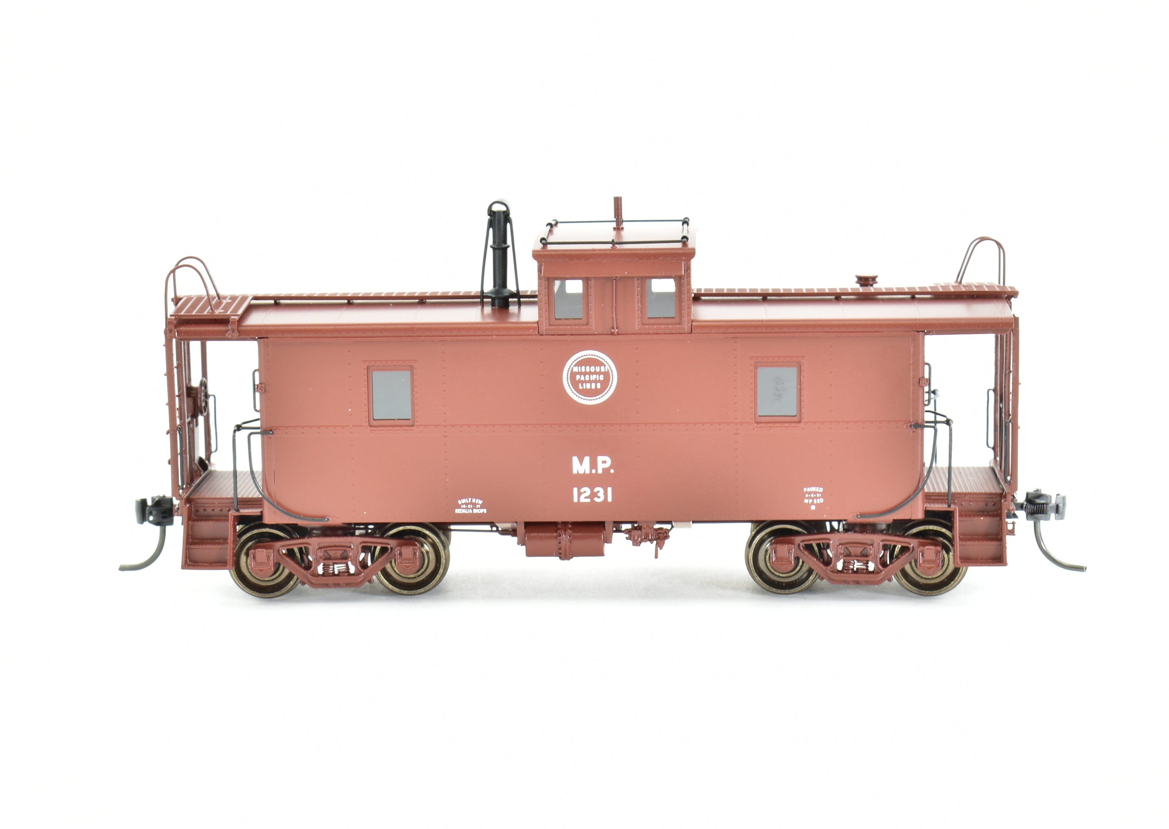 HO Scale Brass Missouri Pacific Steel Caboose Magor Copy As Built in 1951 by Overland Models, Inc. - OMI Brand