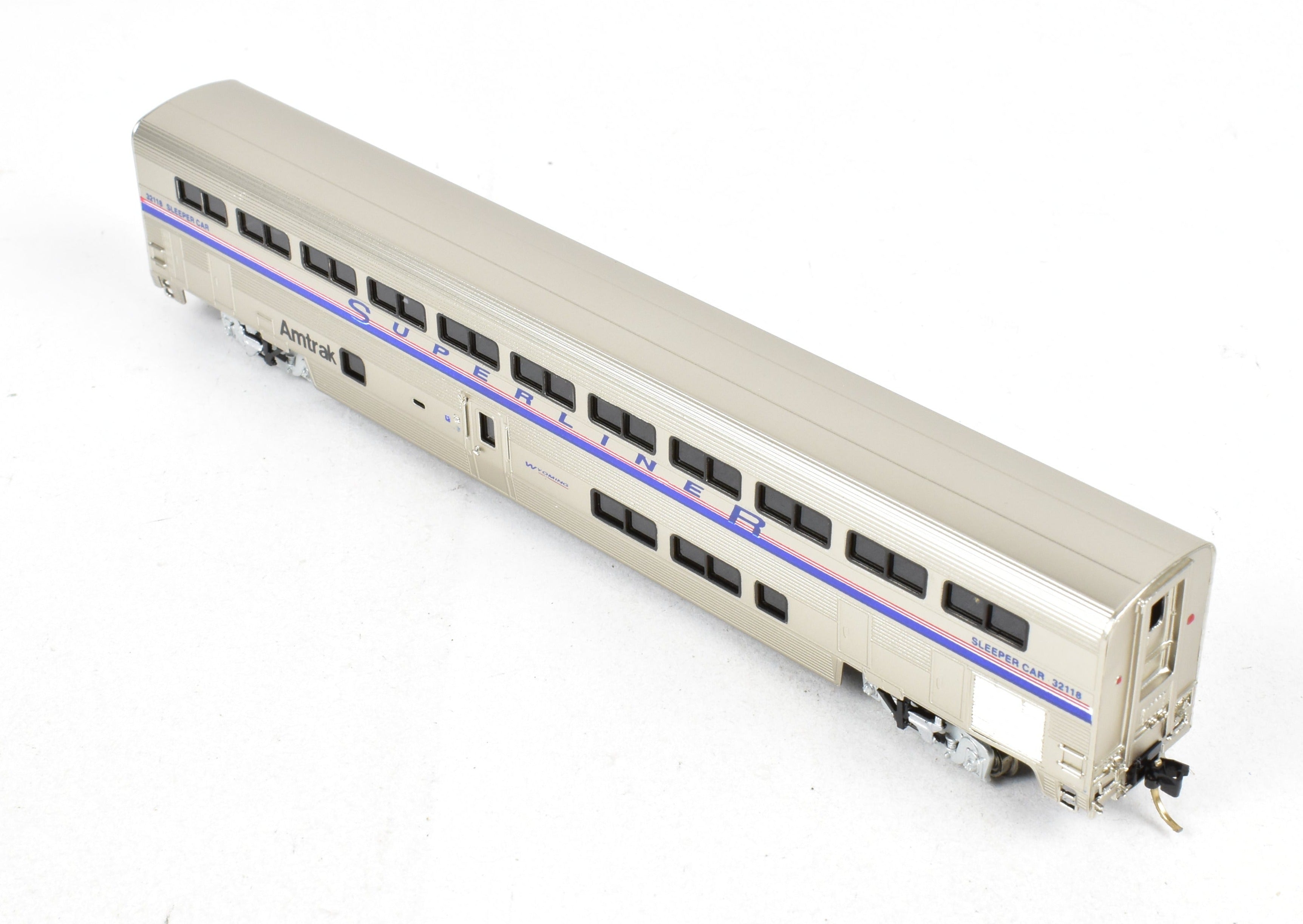 N Scale Brass Amtrak Superliner Sleeping Car Model FP No. 32118 by Overland Models, Inc. (OMI)
