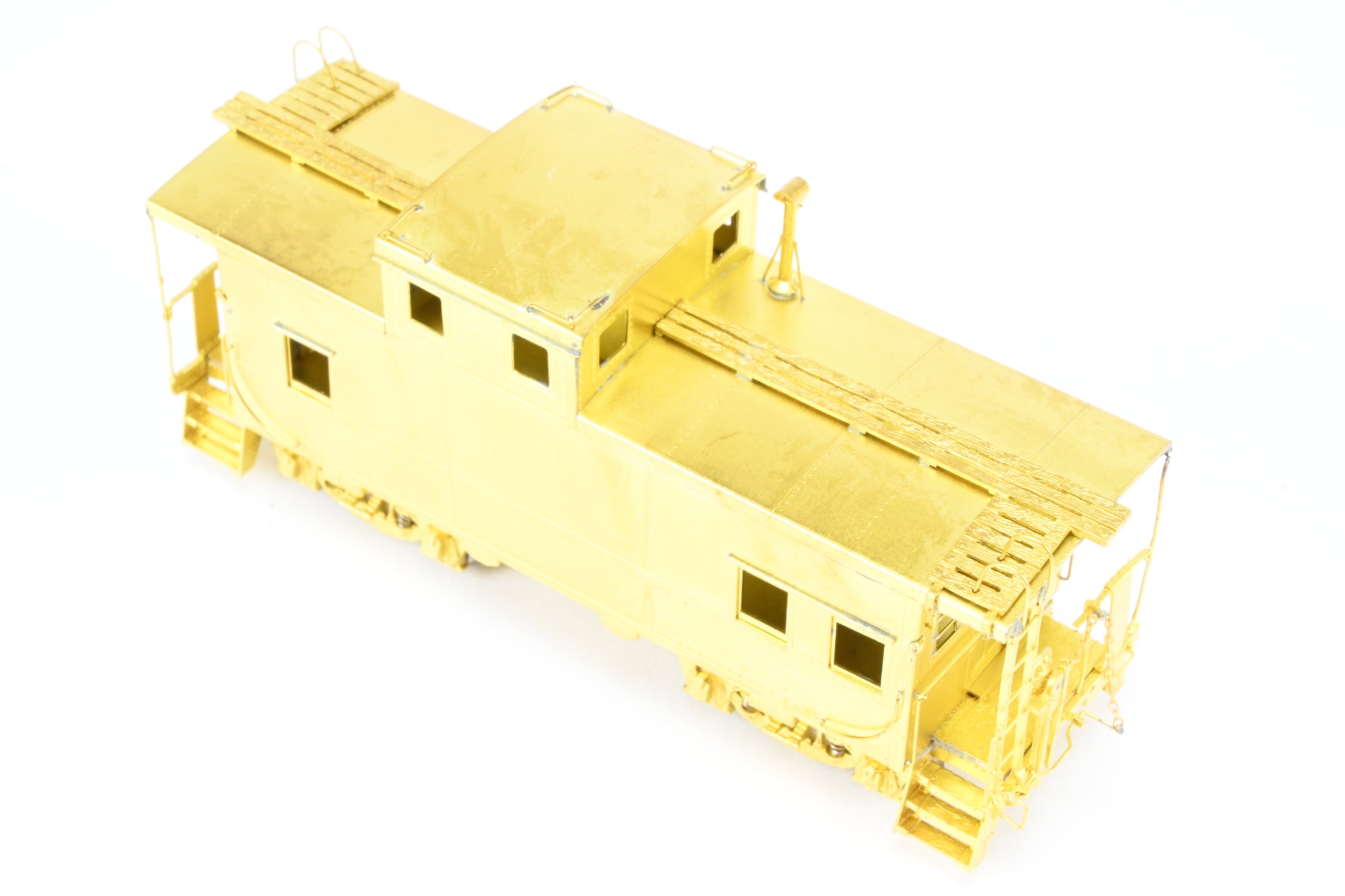 HO Scale Brass OMI - Overland Models, Inc. Erie Railroad Offset Cupola Caboose Models of Nos. C - 110 - 169 Riveted Design with Belt Rail from the 1951 Era