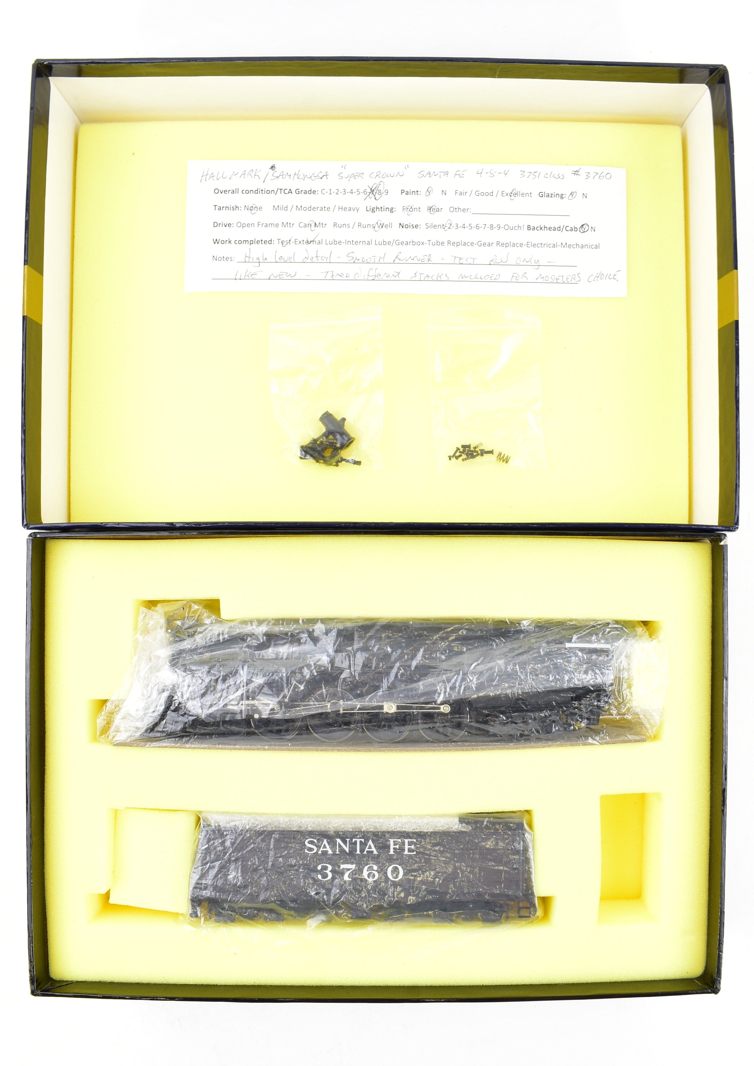 HO Brass Key Imports ATSF - Santa Fe 3751 Class 4-8-4 Modernized FP #3760 Model