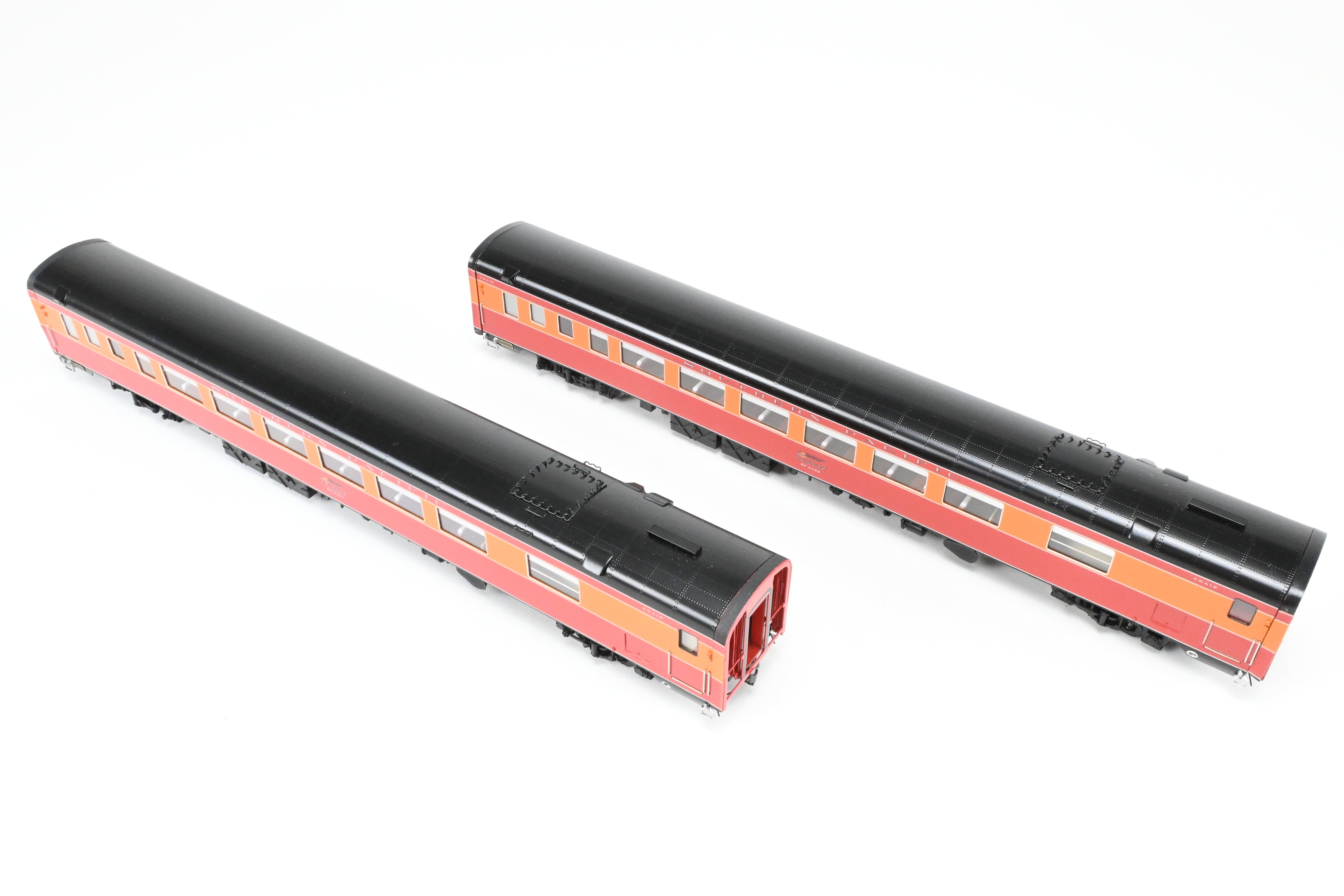 HO Scale Brass CON CIL Model Train Cars - Challenger Imports Special Edition - Southern Pacific 1955 Shasta Daylight 3-Pack B Add-On Set with Front Part