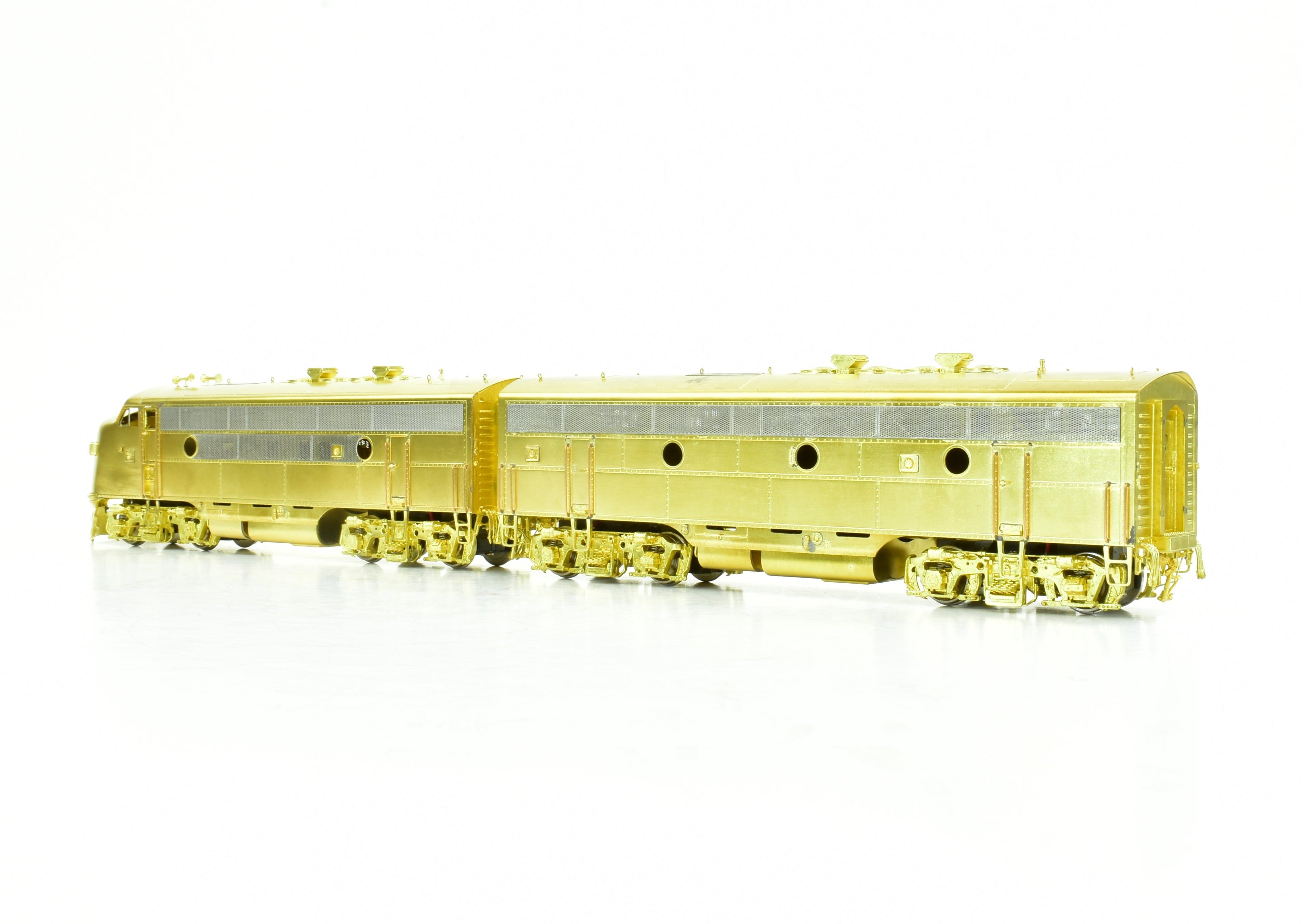 HO Scale Brass Model Train Set - Overland Models Inc. DL&W - Lackawanna EMD F3 A Unit and F3 B Unit Combo