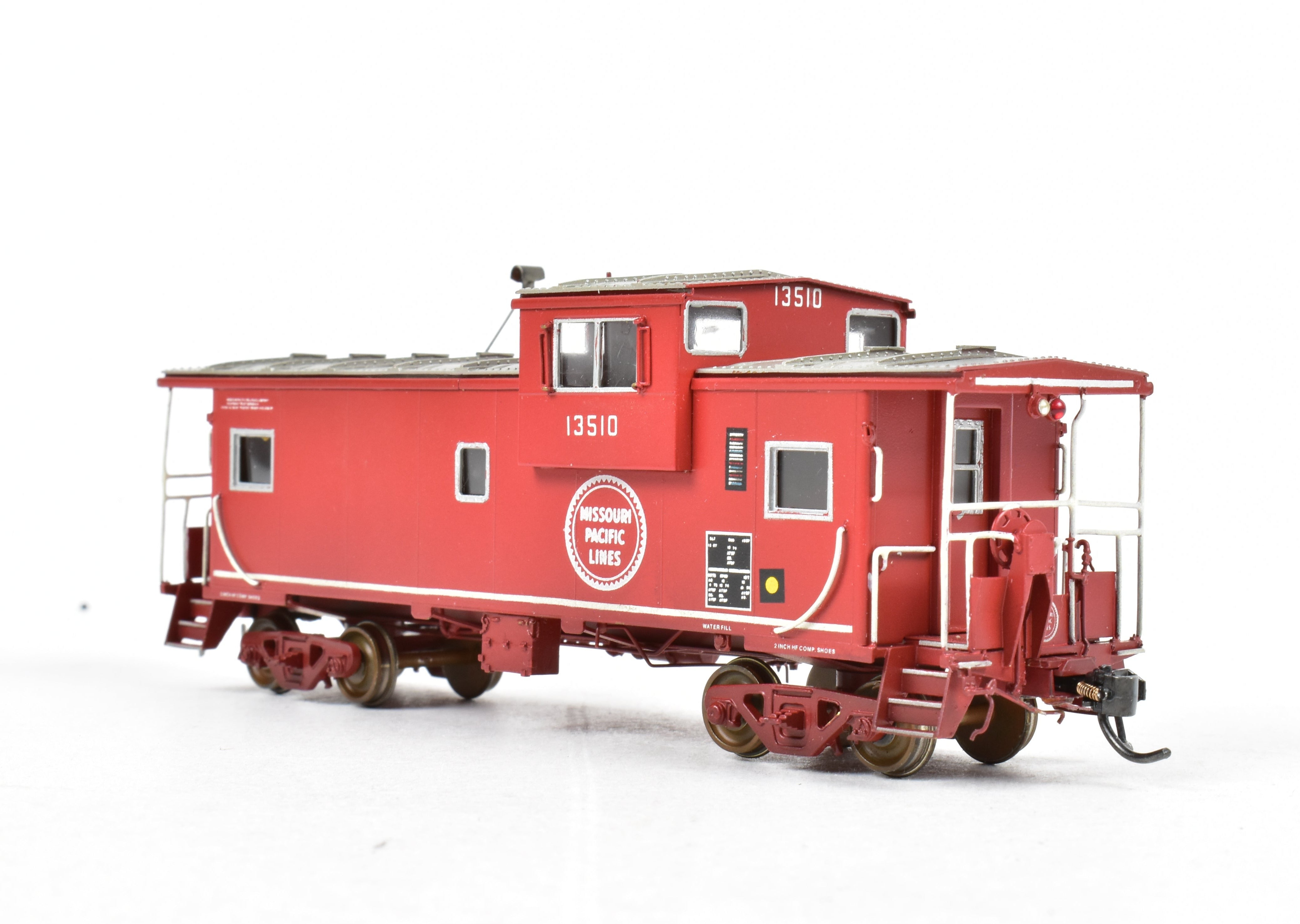 HO Scale Brass OMI Missouri Pacific International W-V Caboose, Pro-Painted & Weathered
