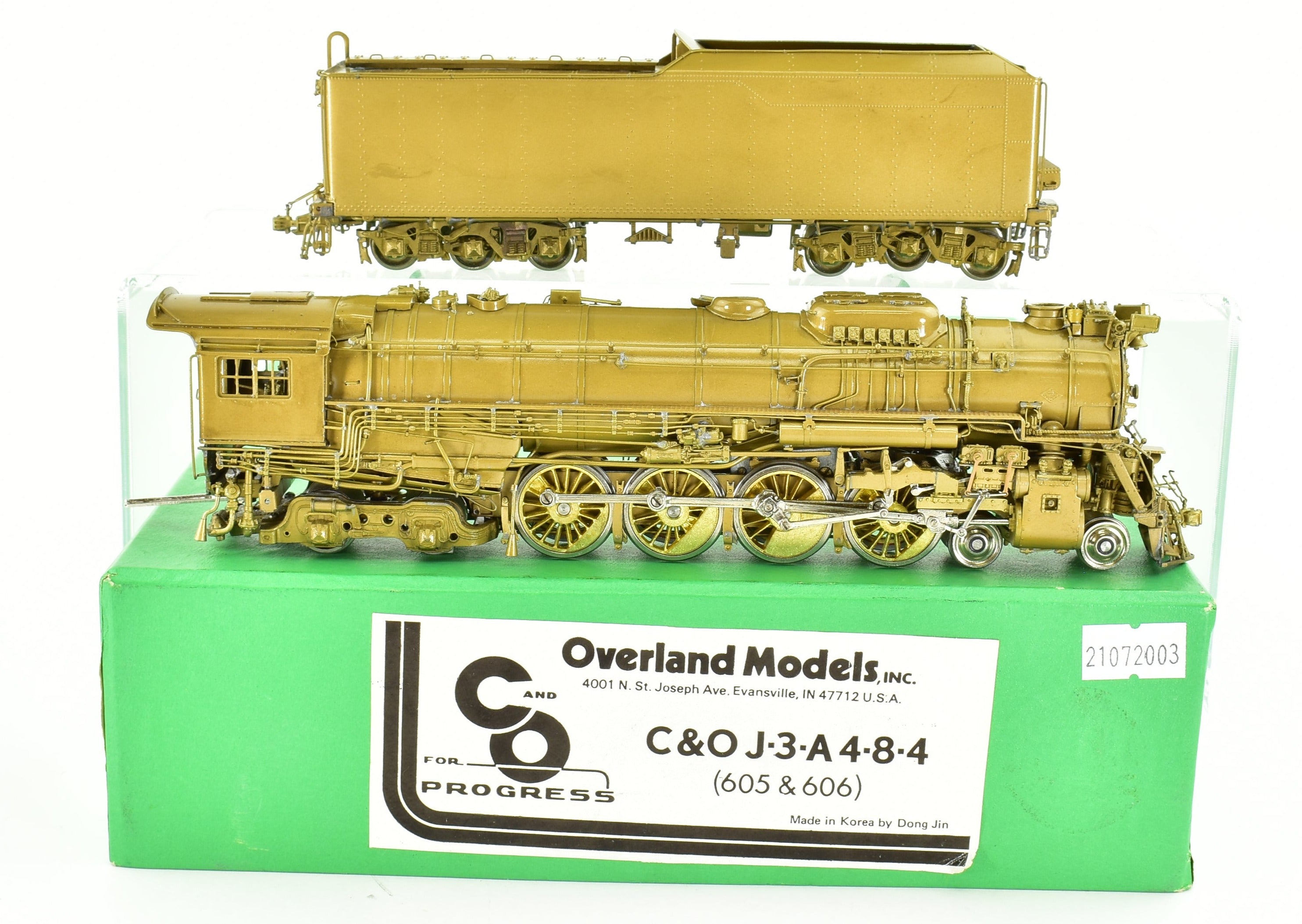 HO Scale Brass OMI C&O J-3 4-8-4 Locomotives #605 & 606, Sold As-Is