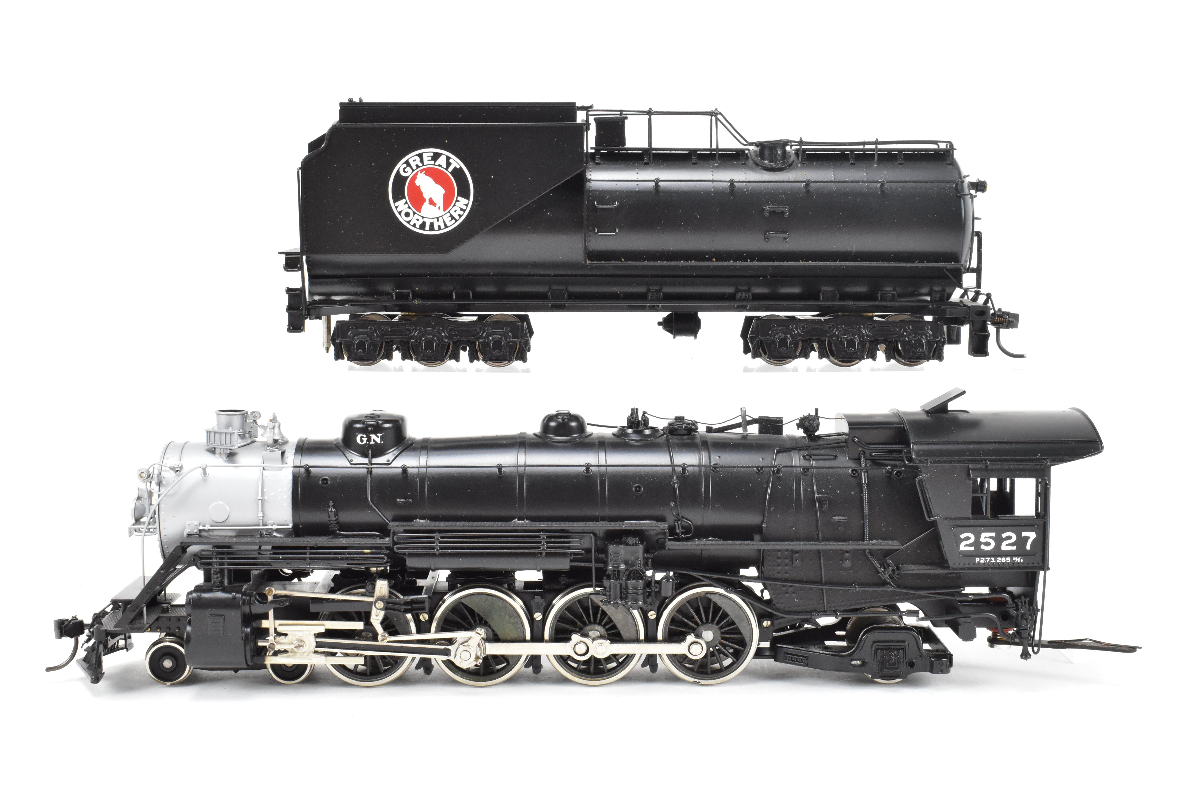 HO Brass Tenshodo Great Northern 4-8-2 Class P-2 Factory Painted Crown #2527 (1974 Last Run)