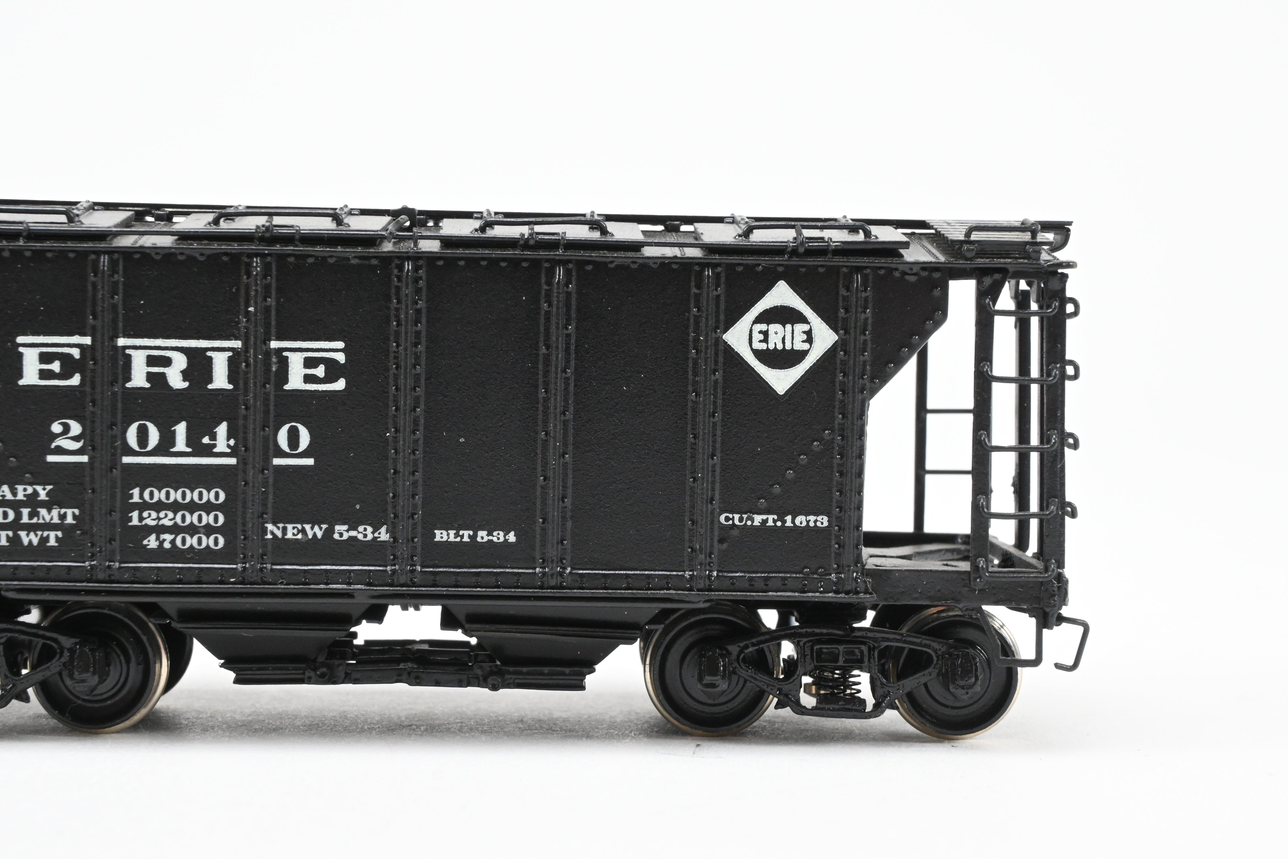 HO Brass PSC Erie Railroad 50-Ton Custom-Painted Cement Covered Hopper Model