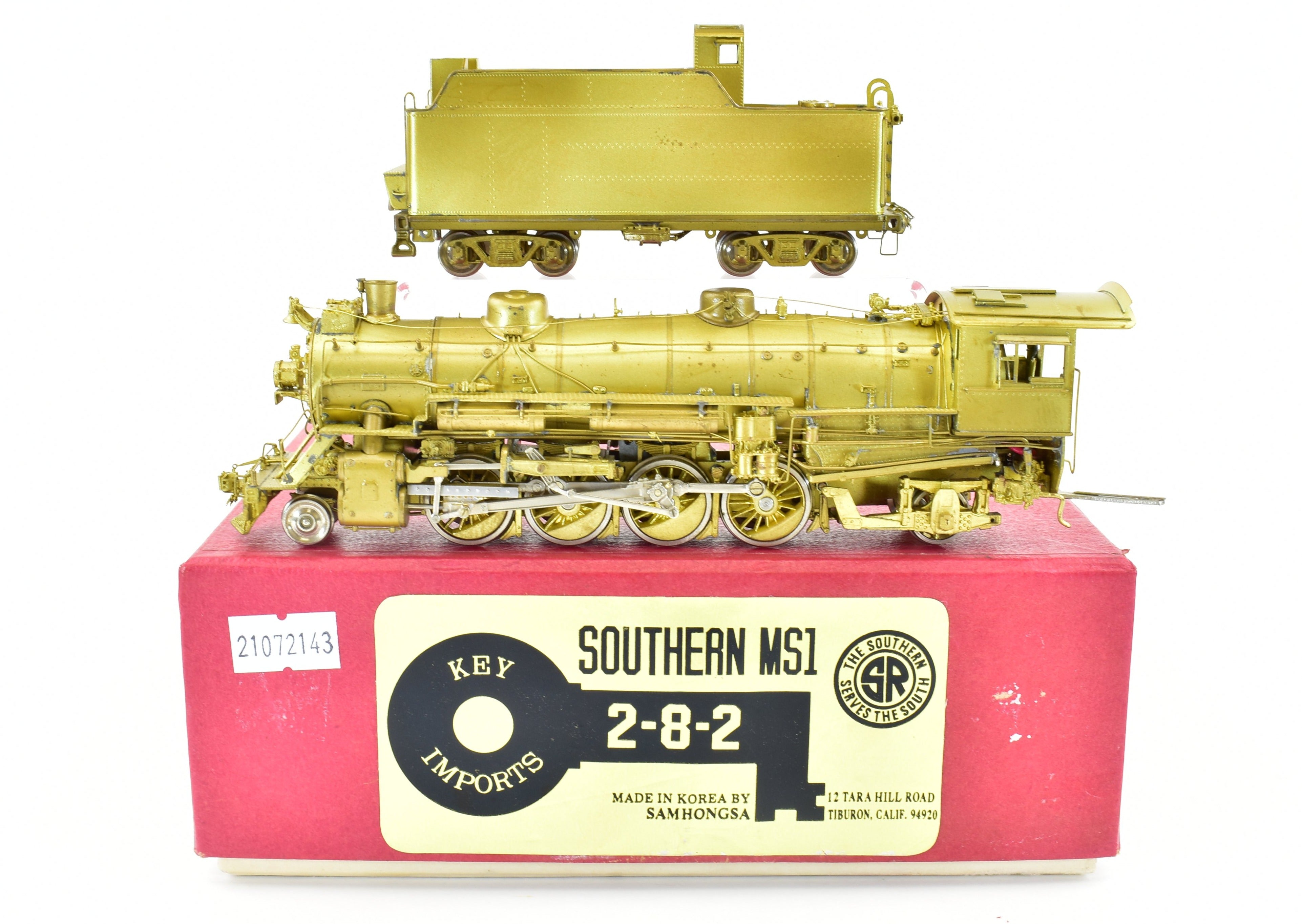HO Scale Brass Key Imports Southern Railway MS - 1 2 - 8 - 2 Mikado Model