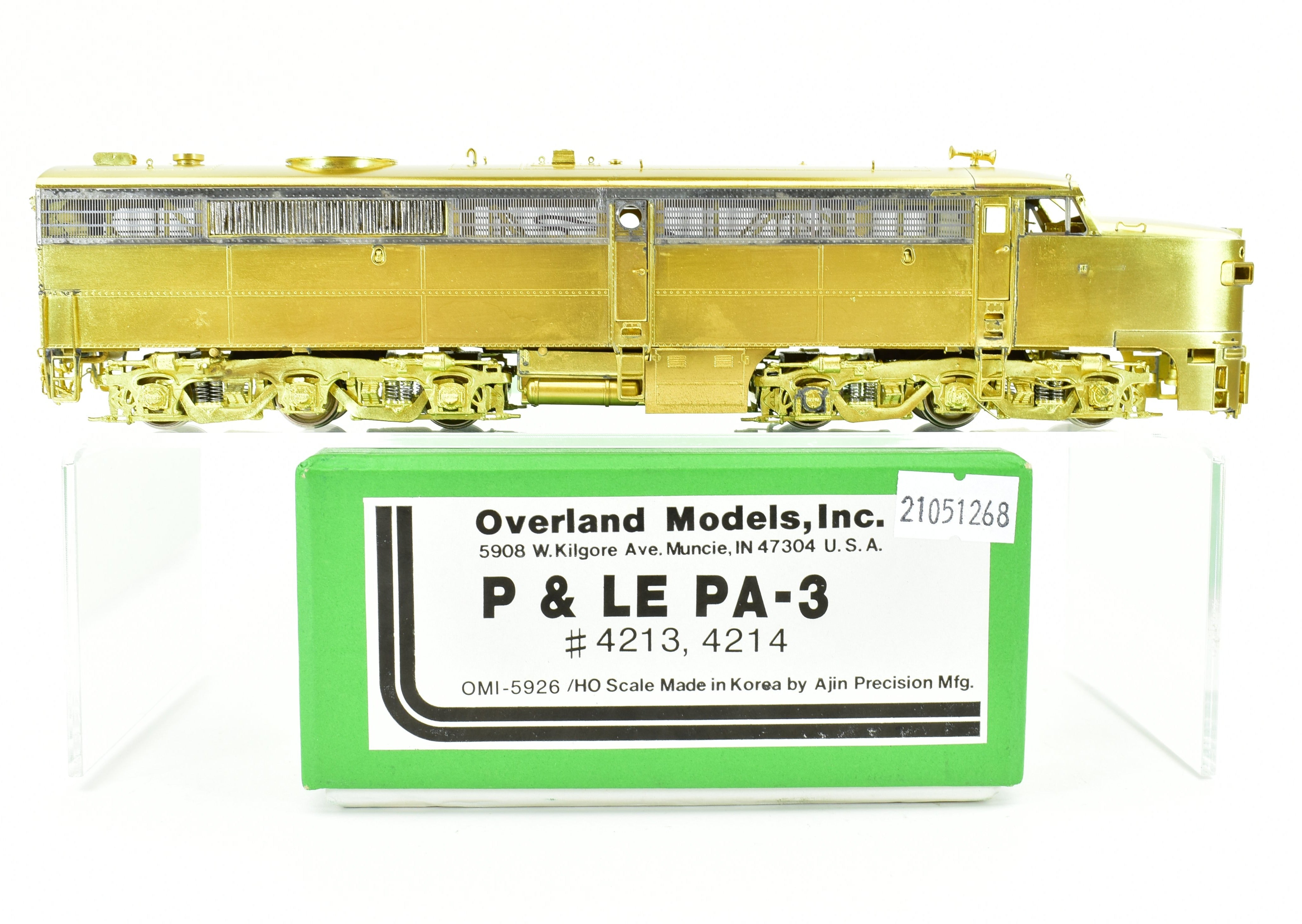 HO Brass OMI - Overland Models Inc. P&LE NYC ALCO PA-3 Rare Import Models