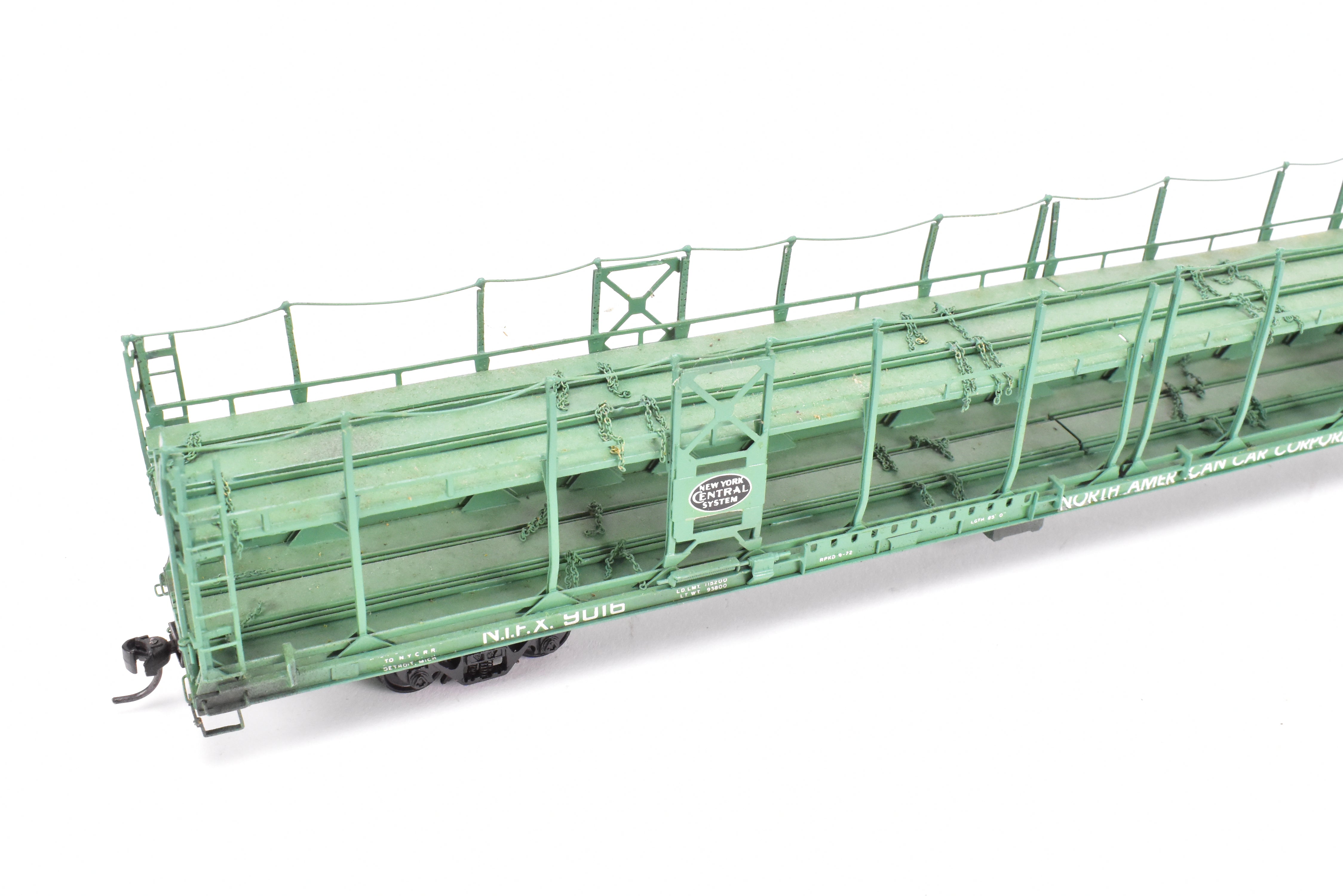 HO Brass OMI NYC - New York Central Bi - Level Auto Rack Factory - Painted NIFX Model