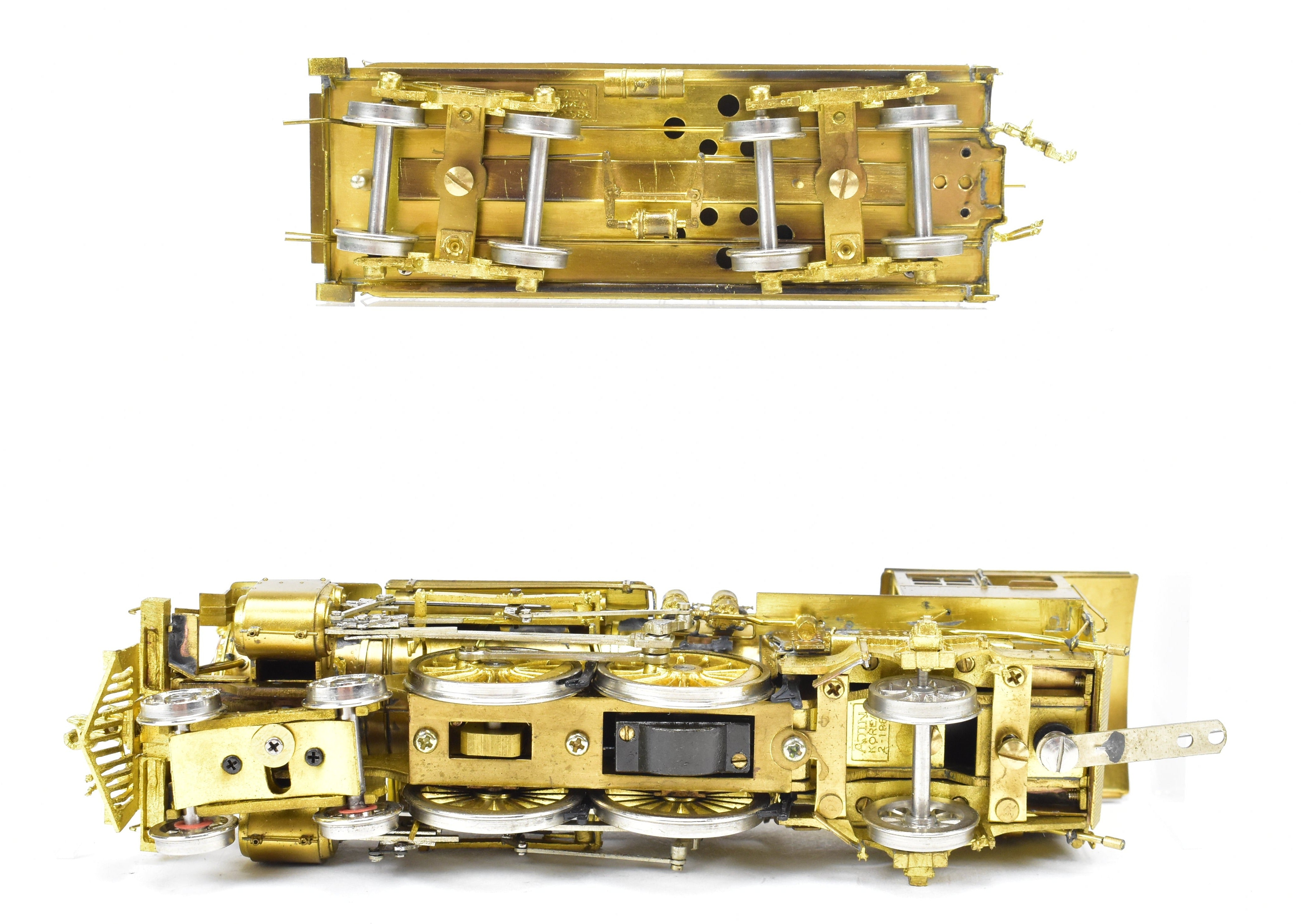 HO Scale Brass Model Train - Overland Models Chicago & North Western D 4-4-2 Atlantic Steam Locomotive