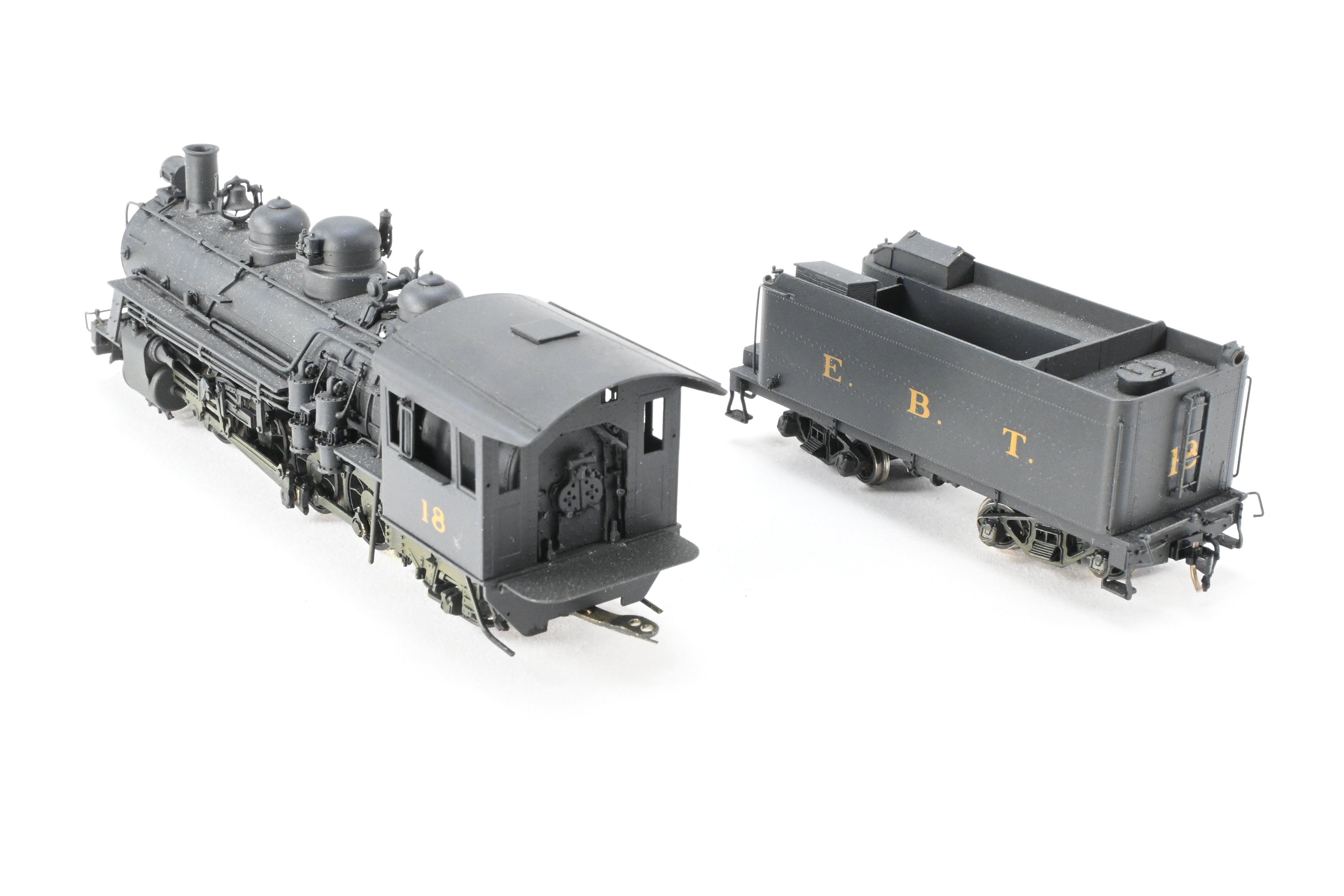 HOn3 Scale Brass Hallmark Models Custom - Painted EBT (East Broad Top) 2 - 8 - 2 Mikado Locomotive Model No. 18