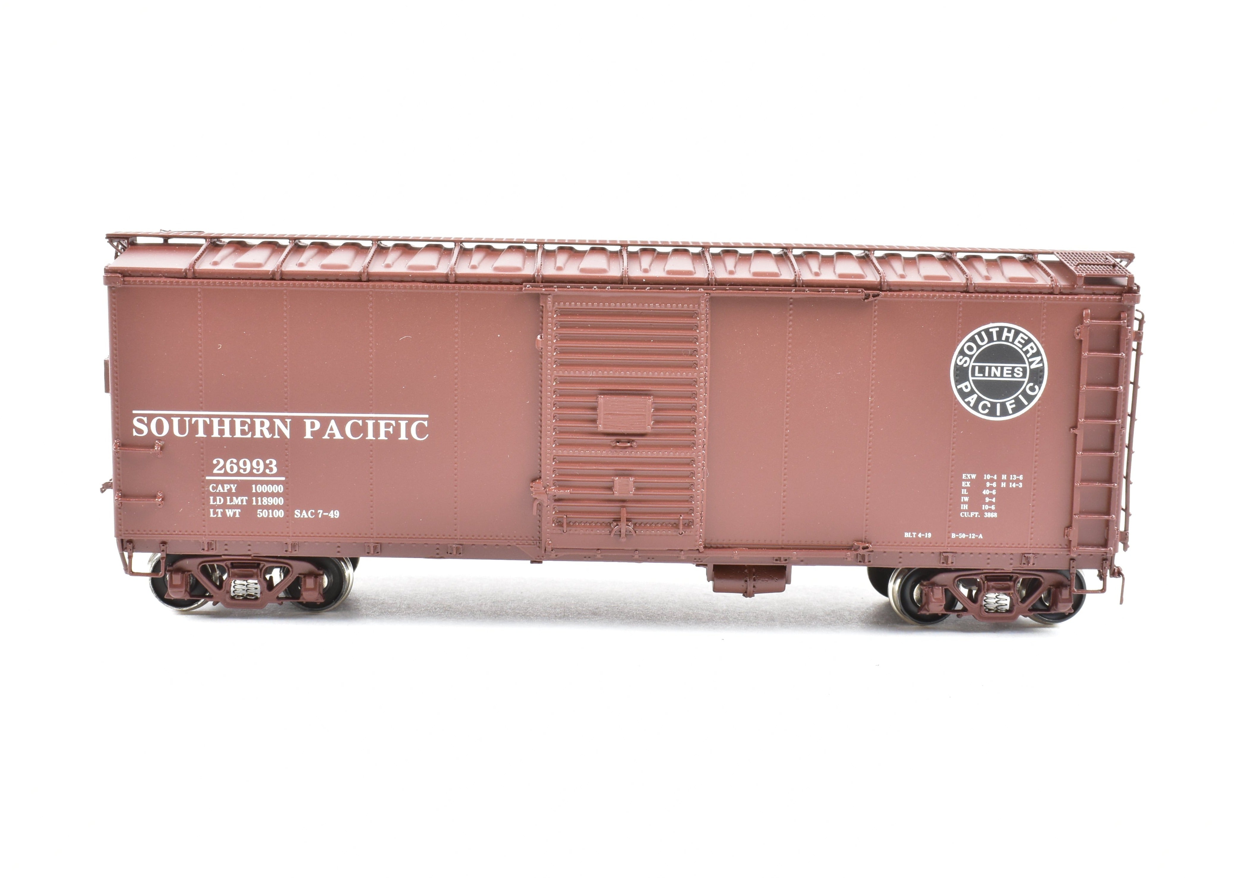 2001 HO Brass Southern Pacific Class B - 50 - 12 - A Box Car Model No. 26993