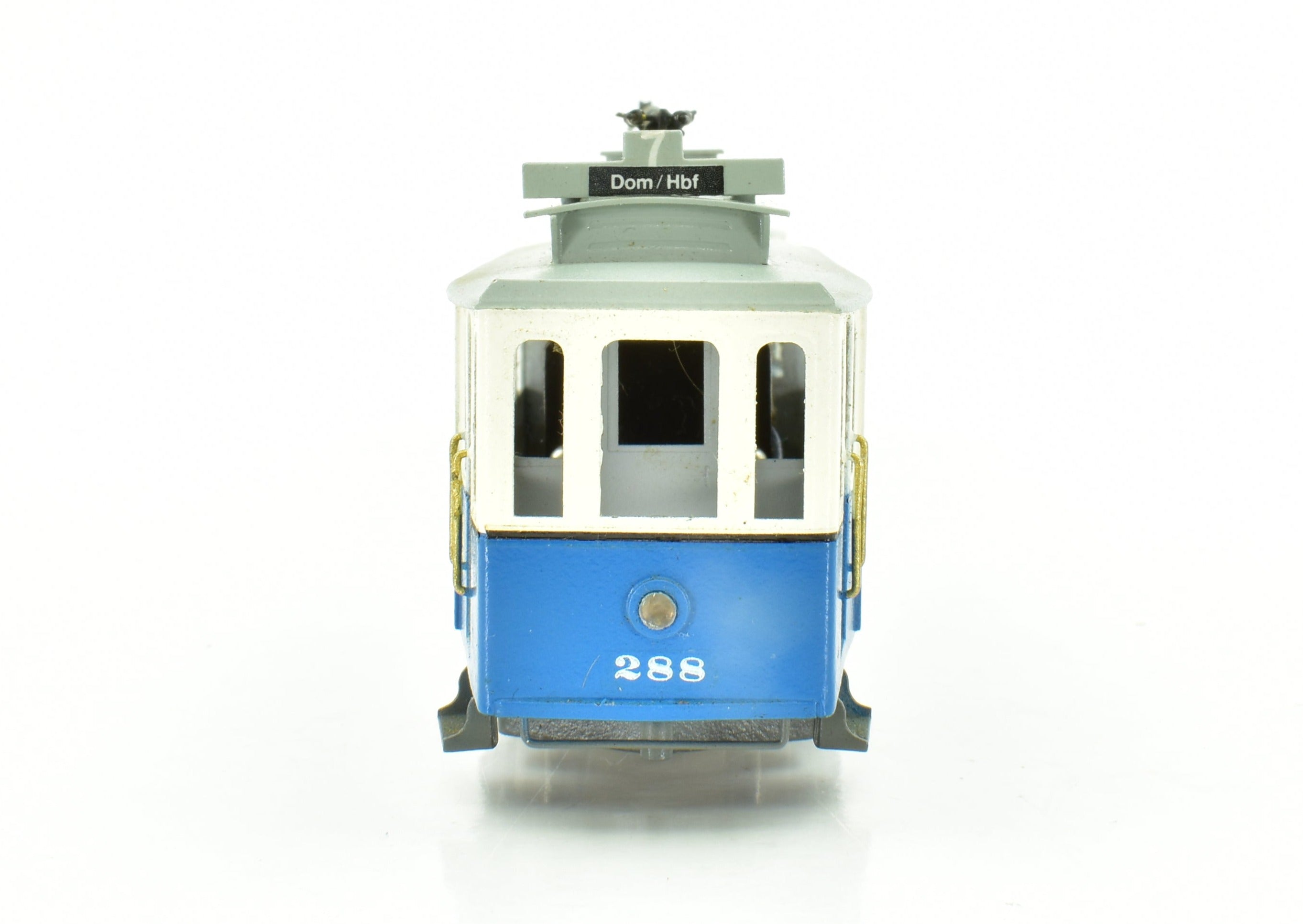 Collectible HO Scale Brass Philotrain Apeldoor - Nederland Type HTM 51 - 80 Painted Tram Set Model