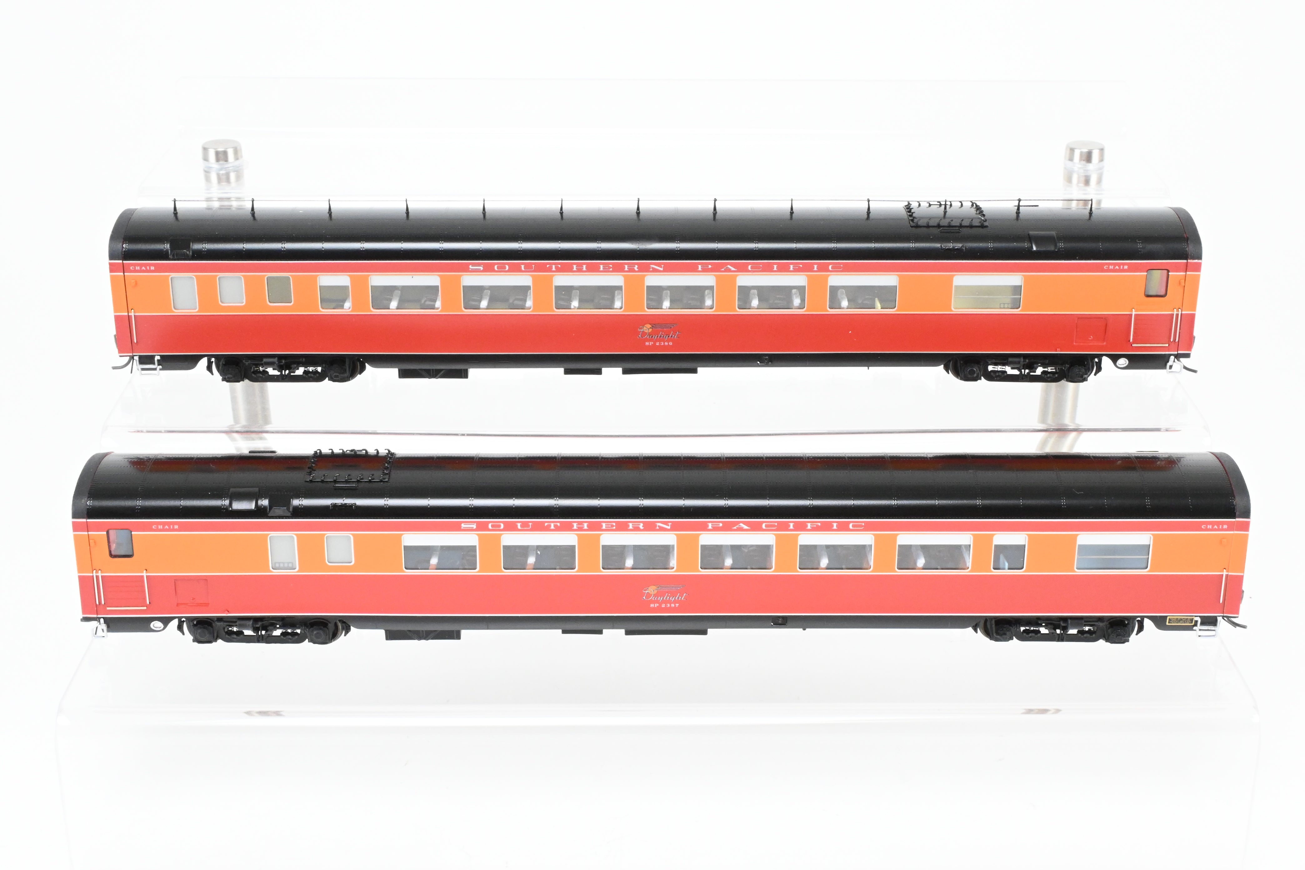 HO Scale Brass Passenger Car Set - Challenger Imports SP - Southern Pacific 1949 Shasta Daylight 2 - Pack B Add - On Set Freight Passenger Cars