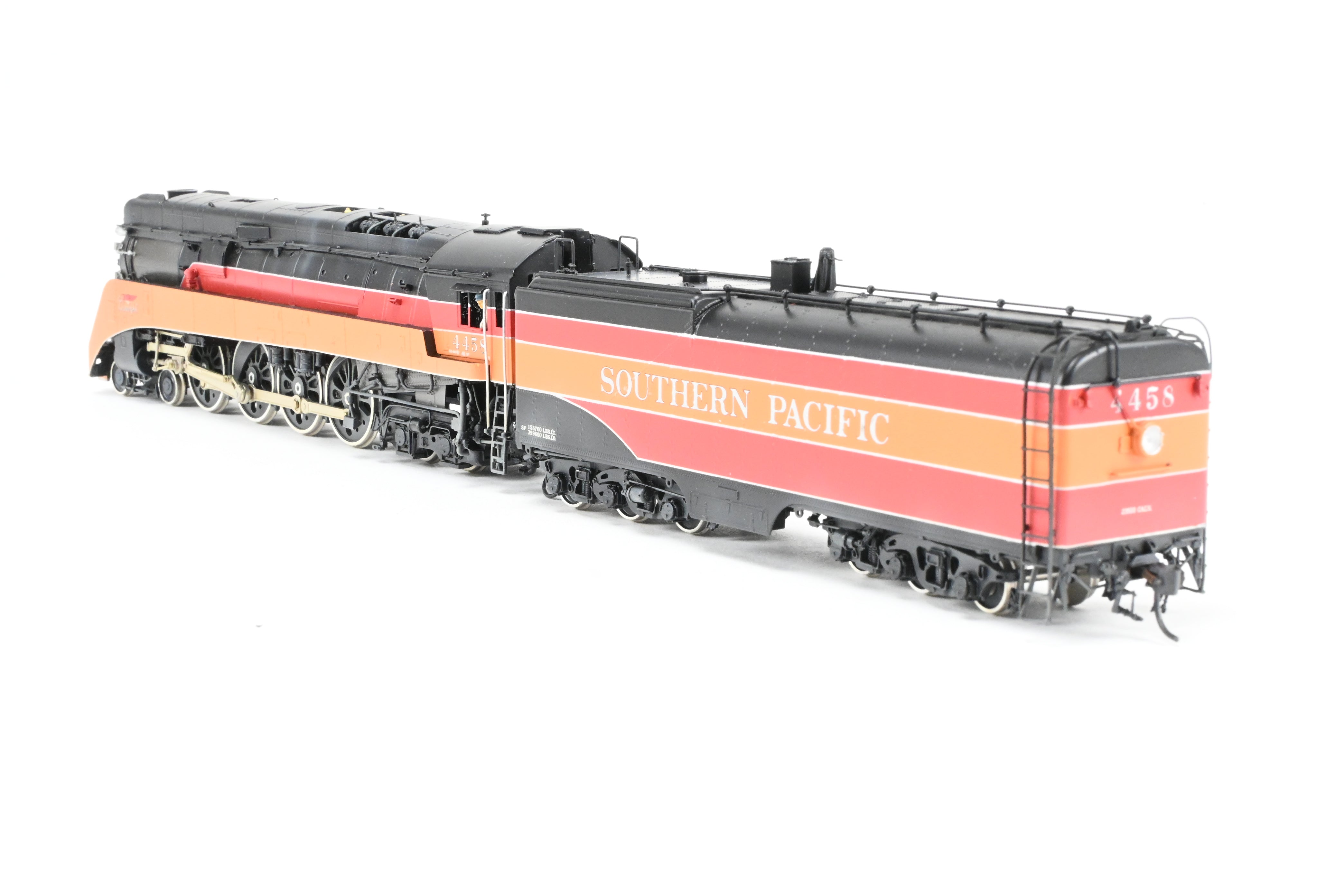 HO Scale Brass Model Train CON Key Imports SP - Southern Pacific GS - 5 4 - 8 - 4 Late Daylight Custom Series #84 Road No. 4458 with Light Weathering and PFM Sound Function