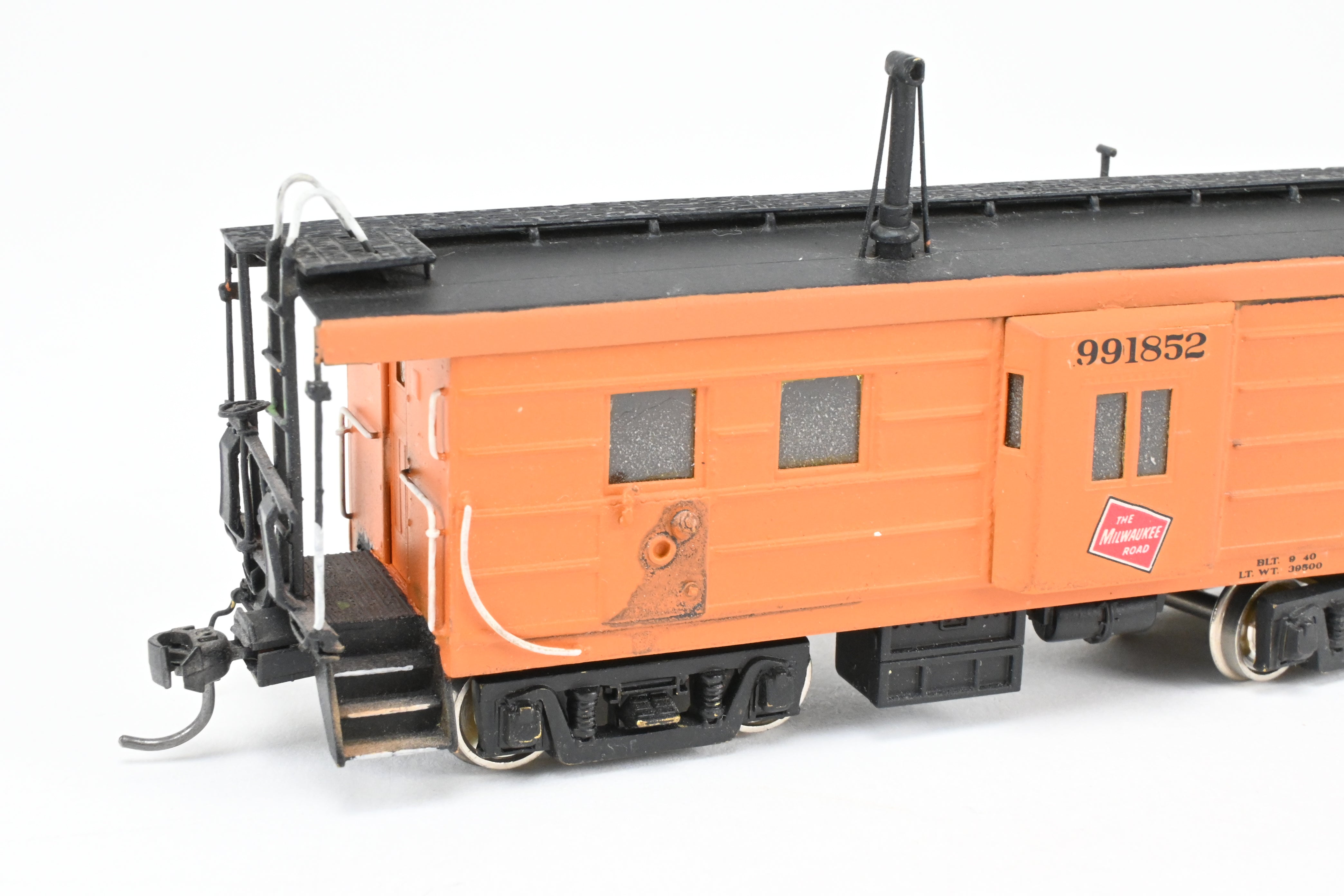 HO Brass OMI MILW Milwaukee Road Bay Window Caboose CP No. 991852, 1984 Run