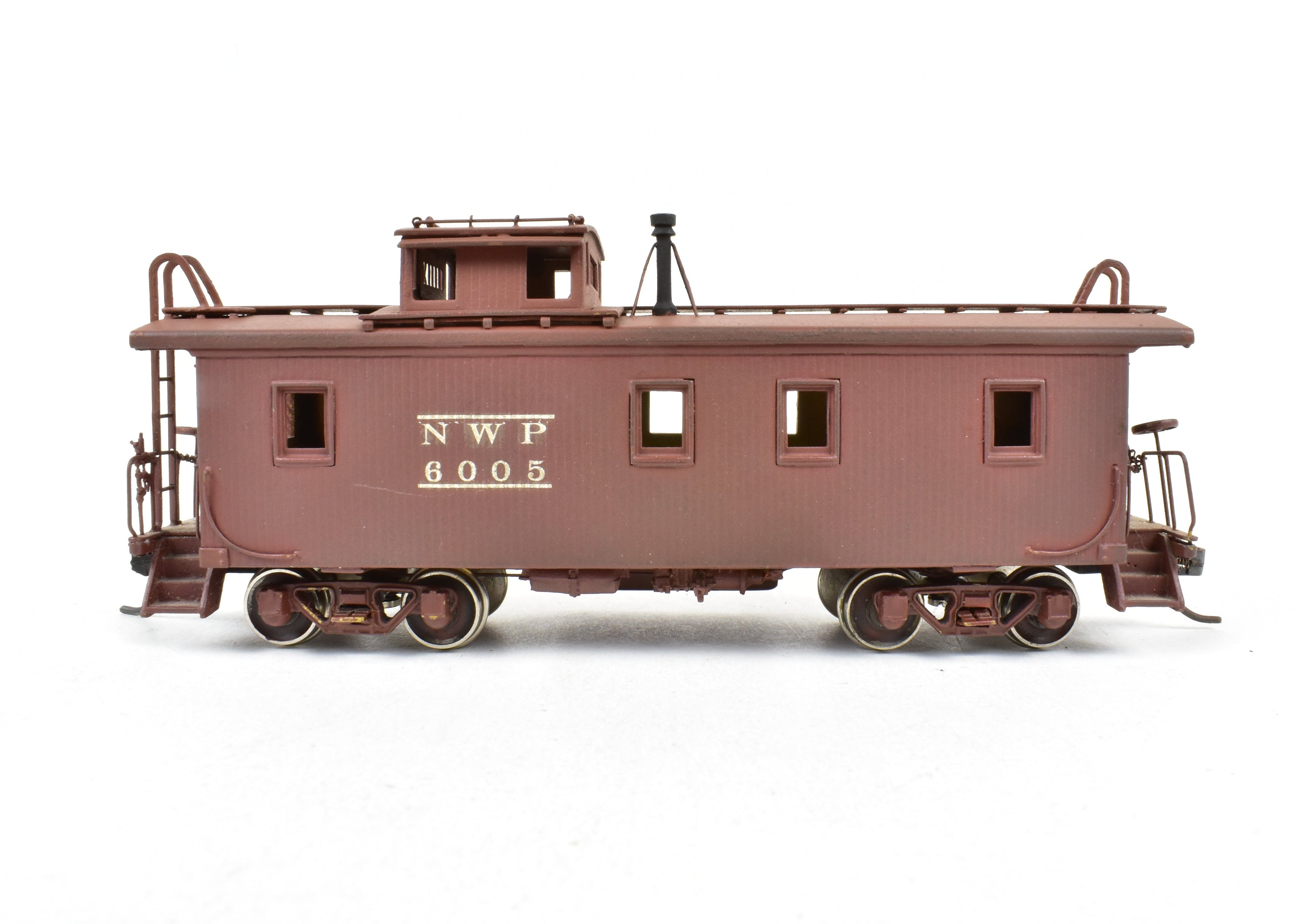 HO Brass Precision Scale Co. Custom Painted Northwestern Pacific C-30-1 Wood Cupola Caboose