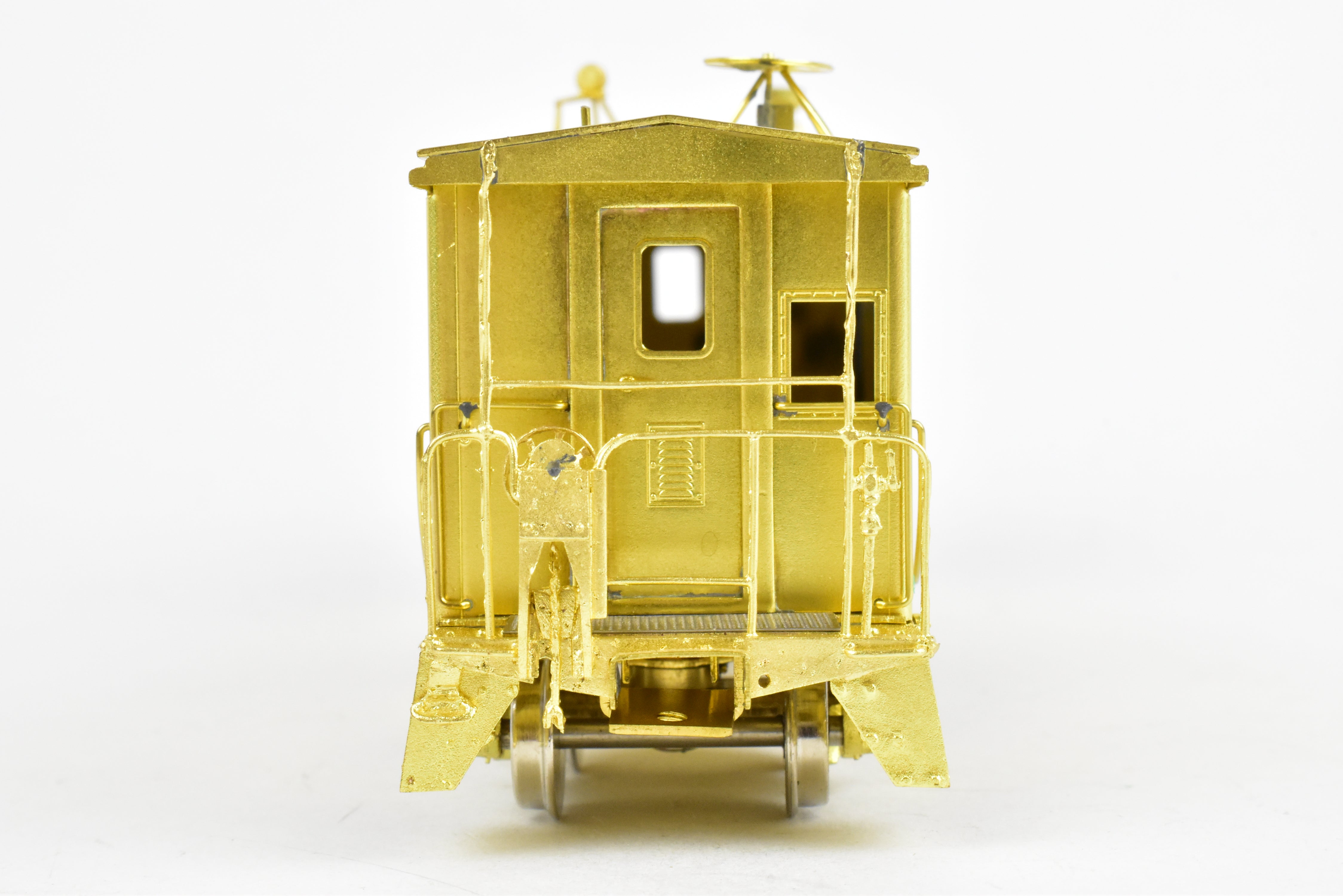 HO Scale Brass Model Train - Overland Models, Inc. (OMI) Southern Pacific (SP) C 50 - 7 Bay Window Caboose in the Series of #4600 - 4659