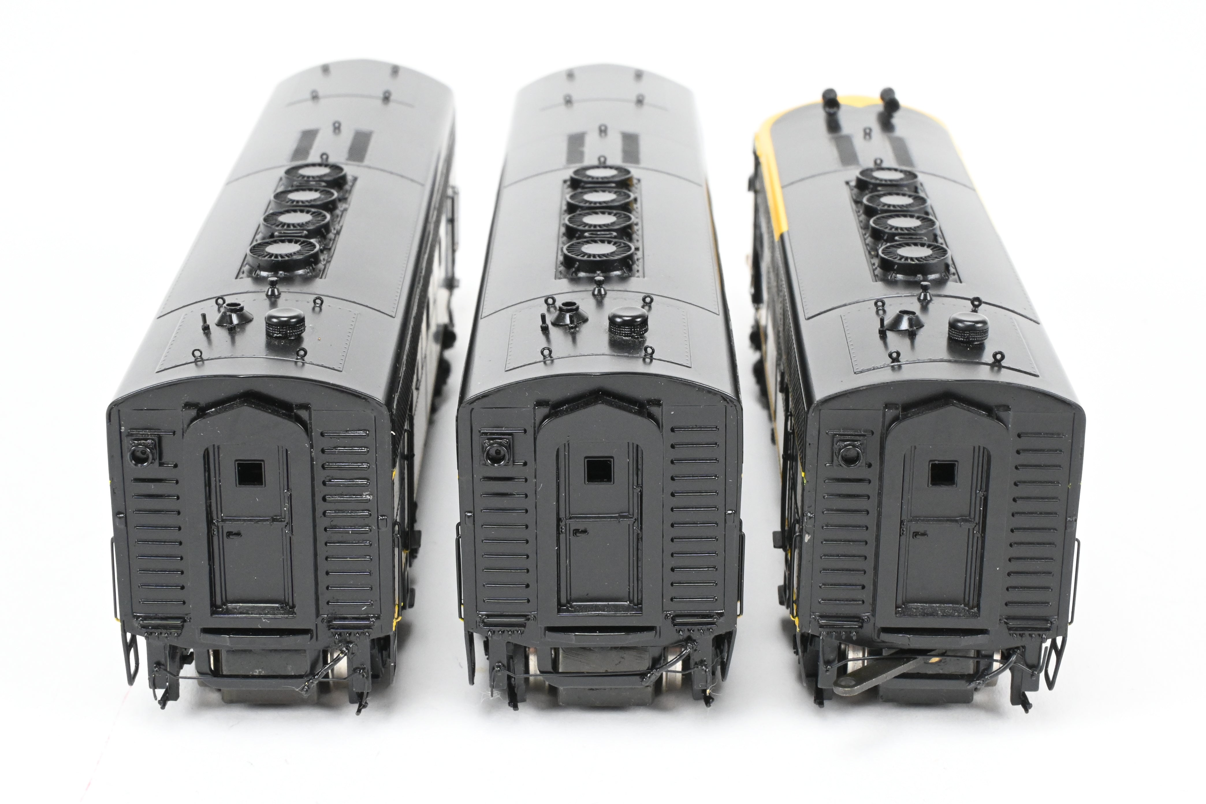 HO Scale Brass Erie Railroad EMD F3A/F3B/F3A 1500 HP Phase II/III FP Set by Oriental Limited