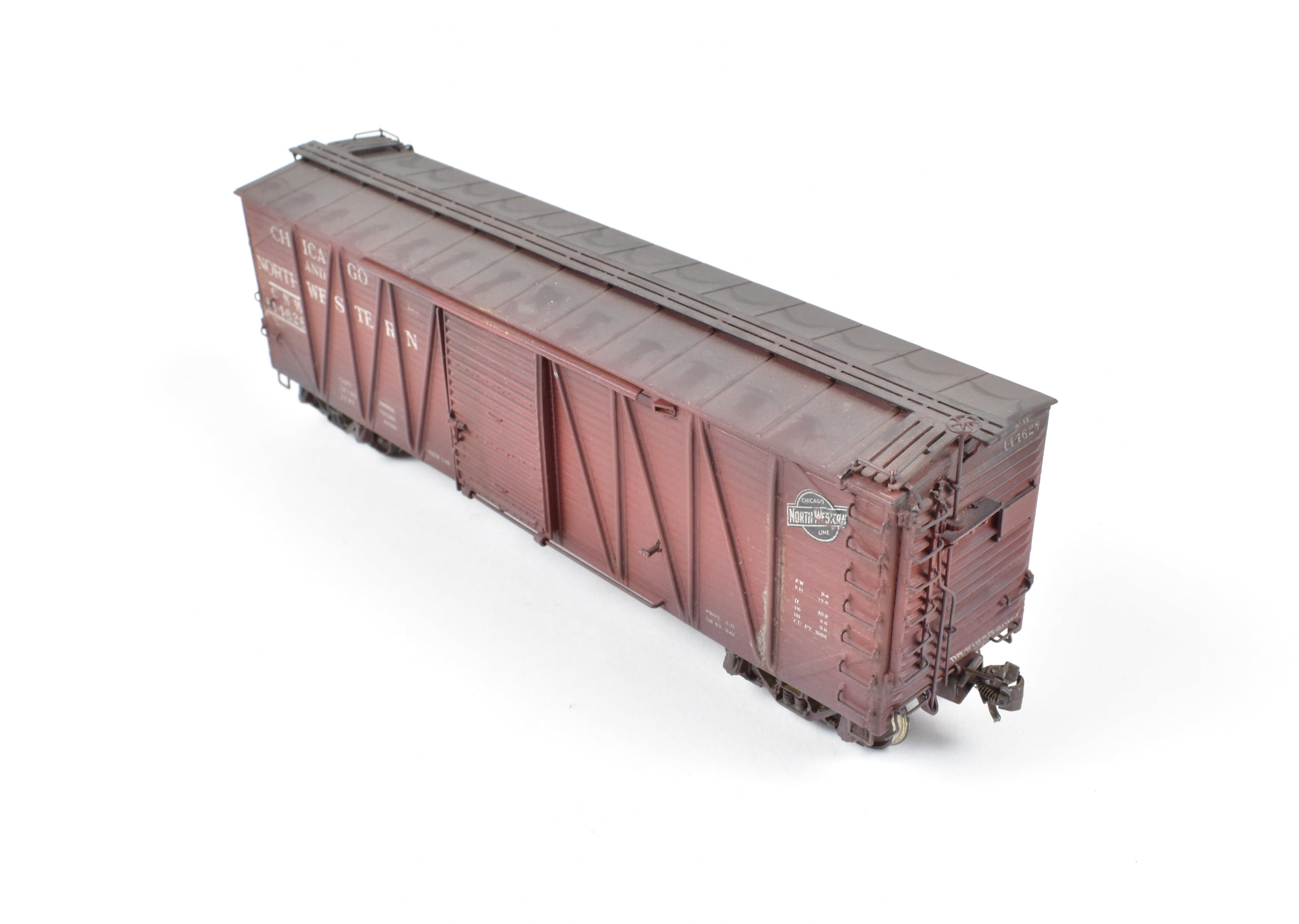 HO Brass OMI C&NW Custom Painted USRA Single Sheath Boxcar Model
