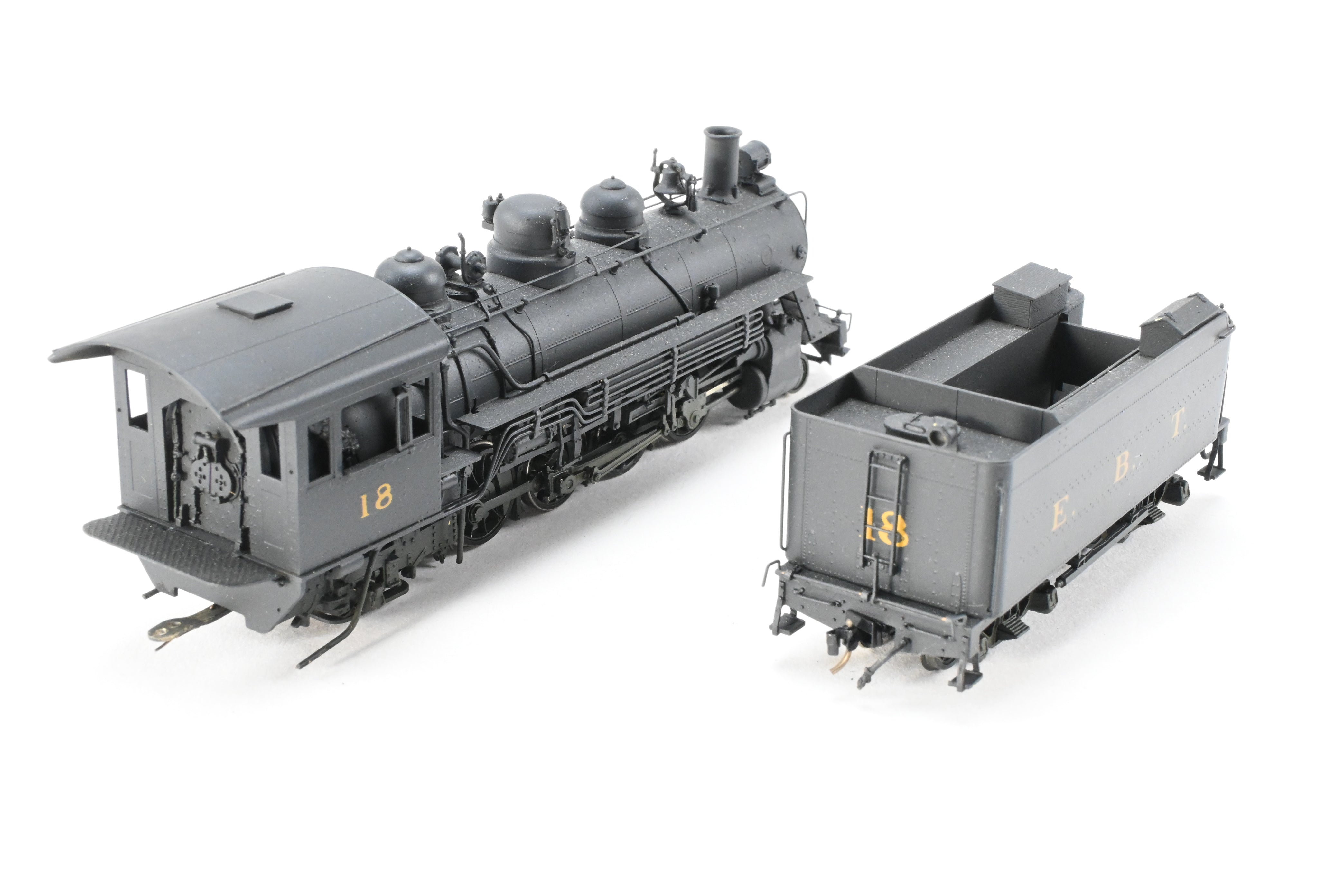 HOn3 Scale Brass Hallmark Models Custom - Painted EBT (East Broad Top) 2 - 8 - 2 Mikado Locomotive Model No. 18