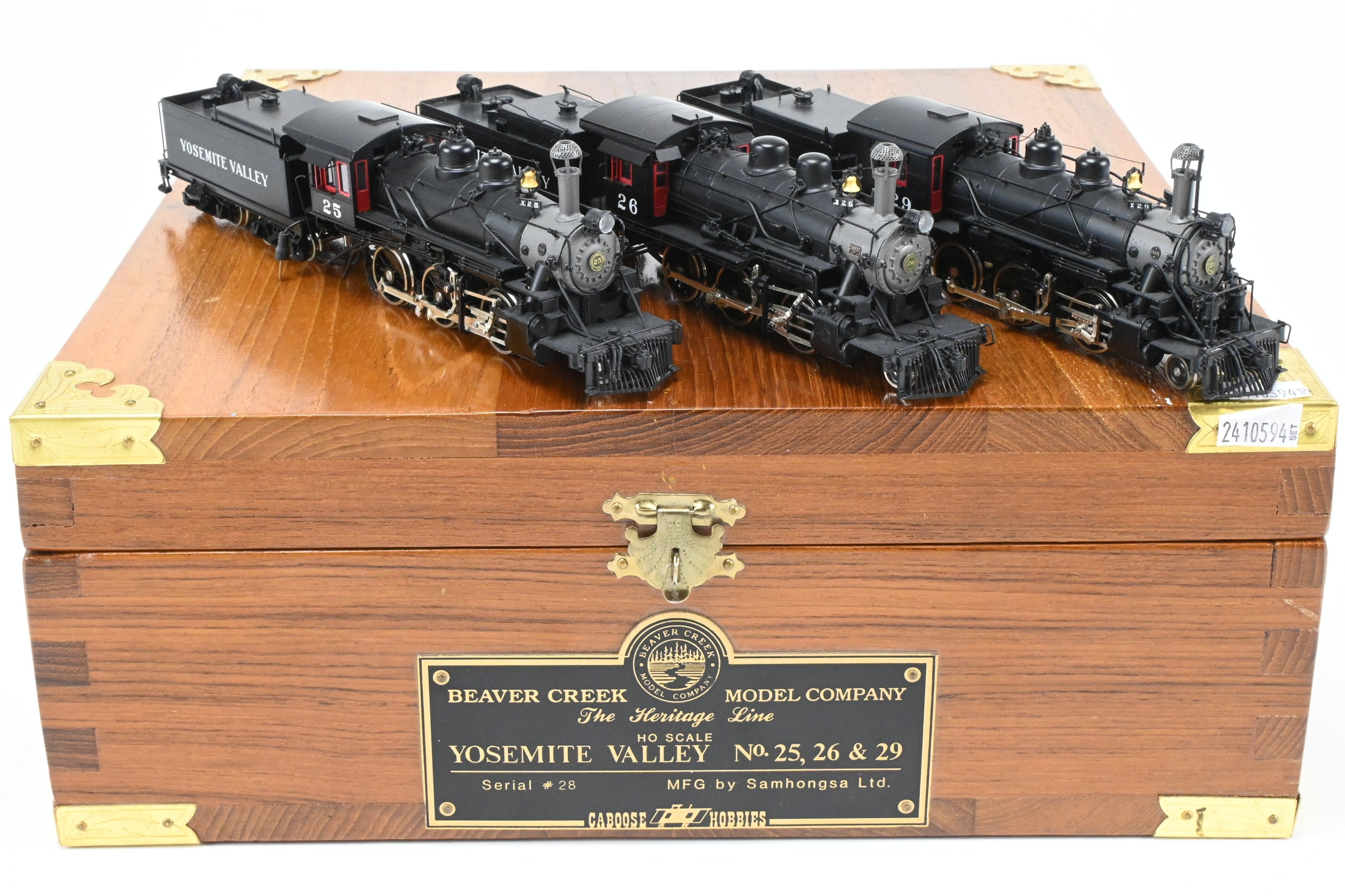 HO Brass 3-Locomotive Set from Beaver Creek - Heritage Line Serial #28