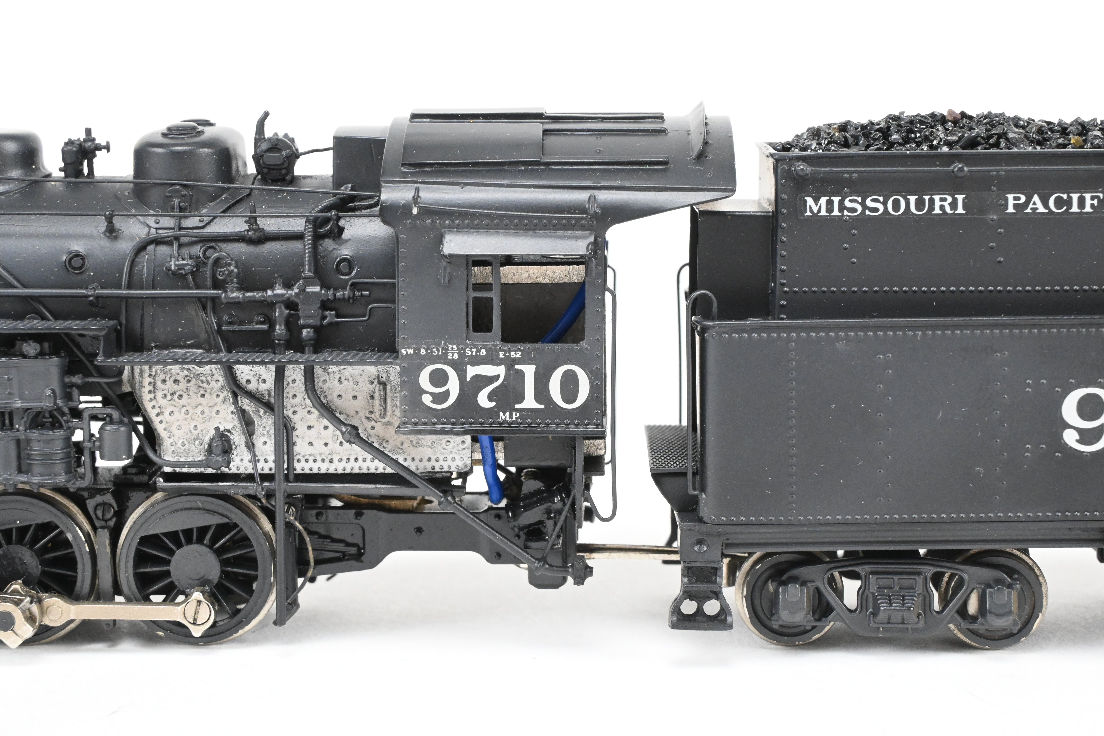 HO Scale Custom-Made Brass Missouri Pacific 0-8-0 Locomotive Model, CP No. 9710, Scratch Built by Joe G. Collias - One of a Kind