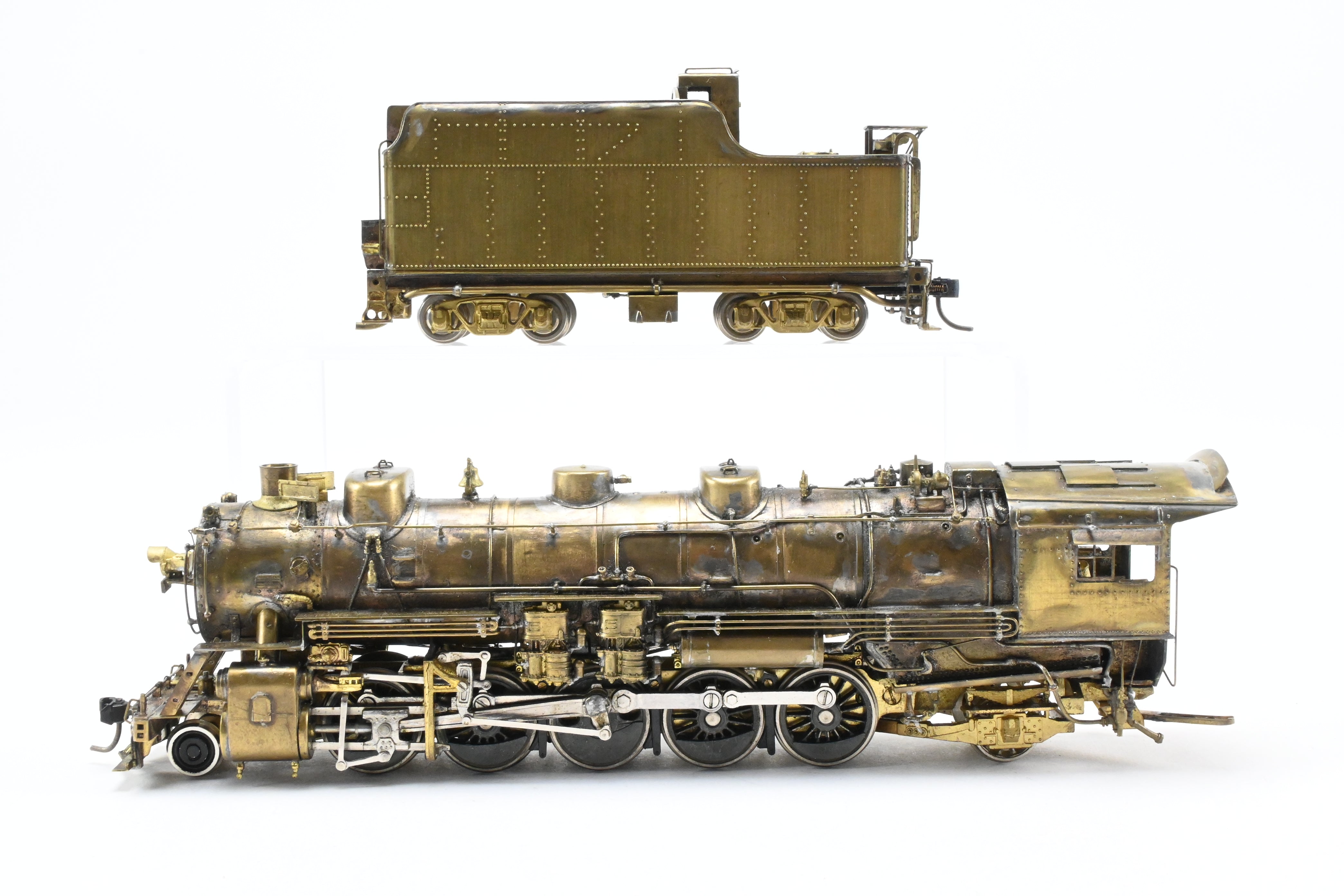 HO Scale Custom-Made Brass Model of Joe G. Collias Scratch-Built Missouri Pacific 2-10-2 Locomotive No. 1718 (Formerly Wabash)