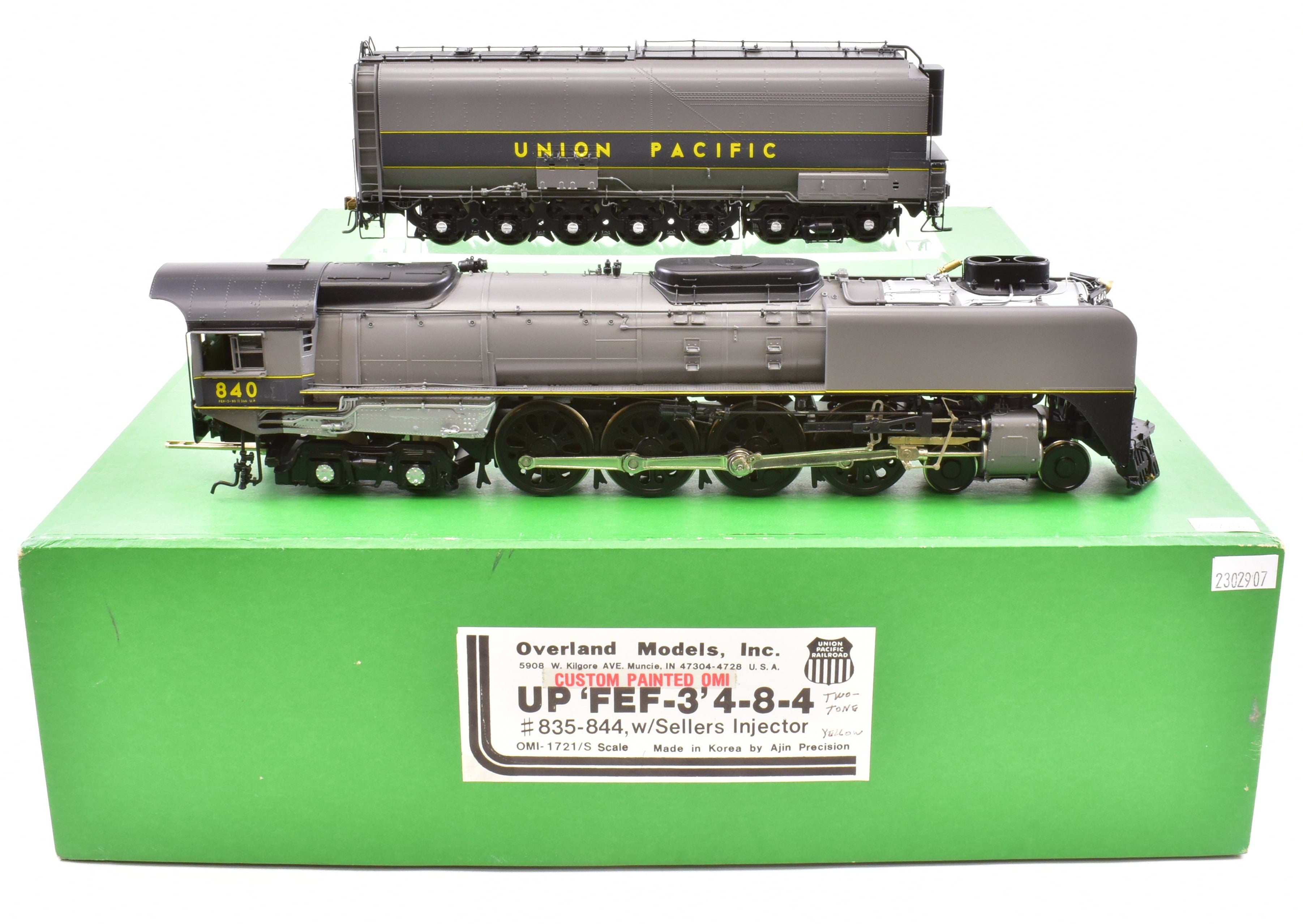 Overland Models Union Pacific FEF - 3 4 - 8 - 4 S Brass Factory Painted No. 840 TTG