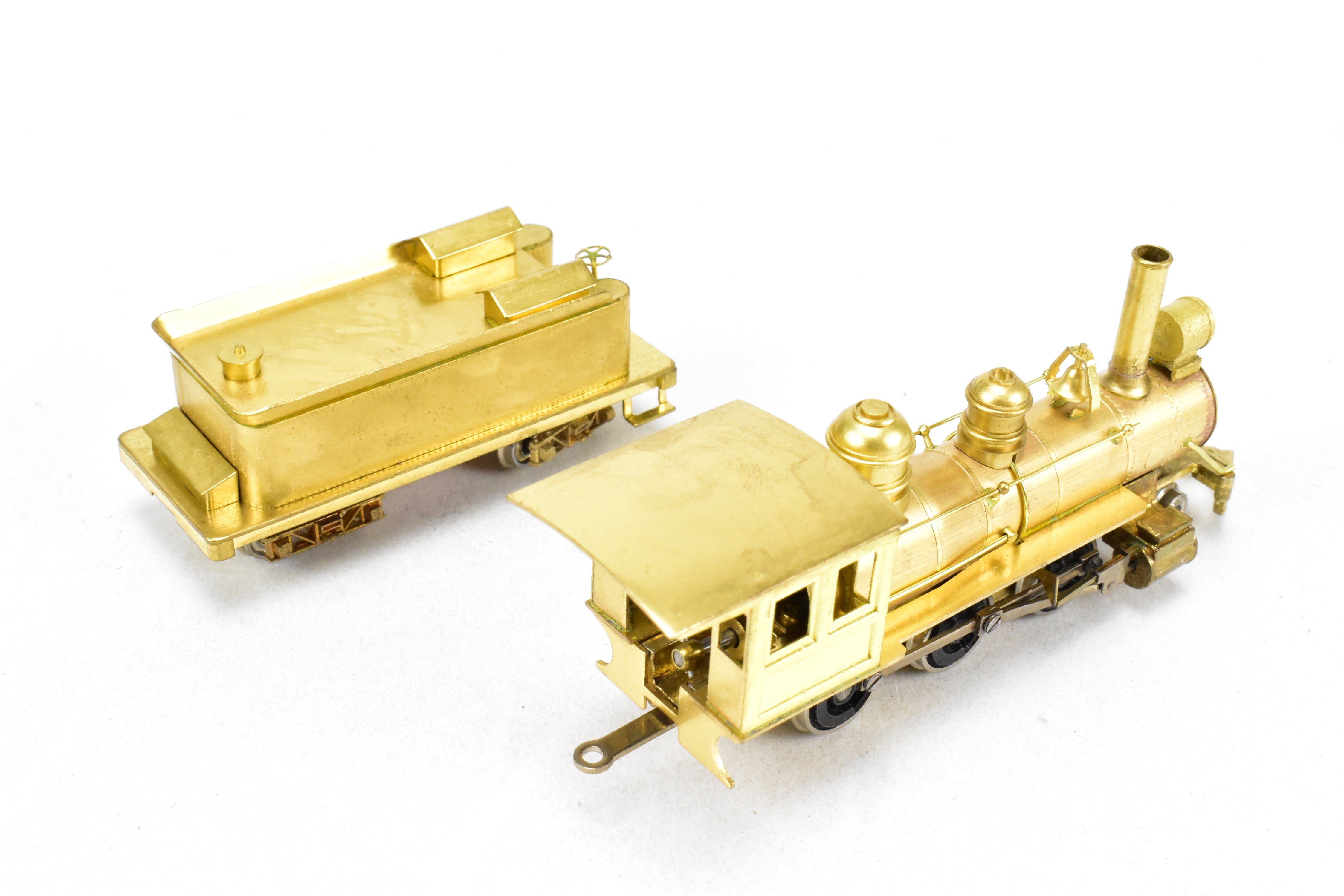 HOn3 Scale Brass Model Train - Far East Distributors Mogul 2-6-0 Steam Locomotive from Circa 1910 in Spartan Series
